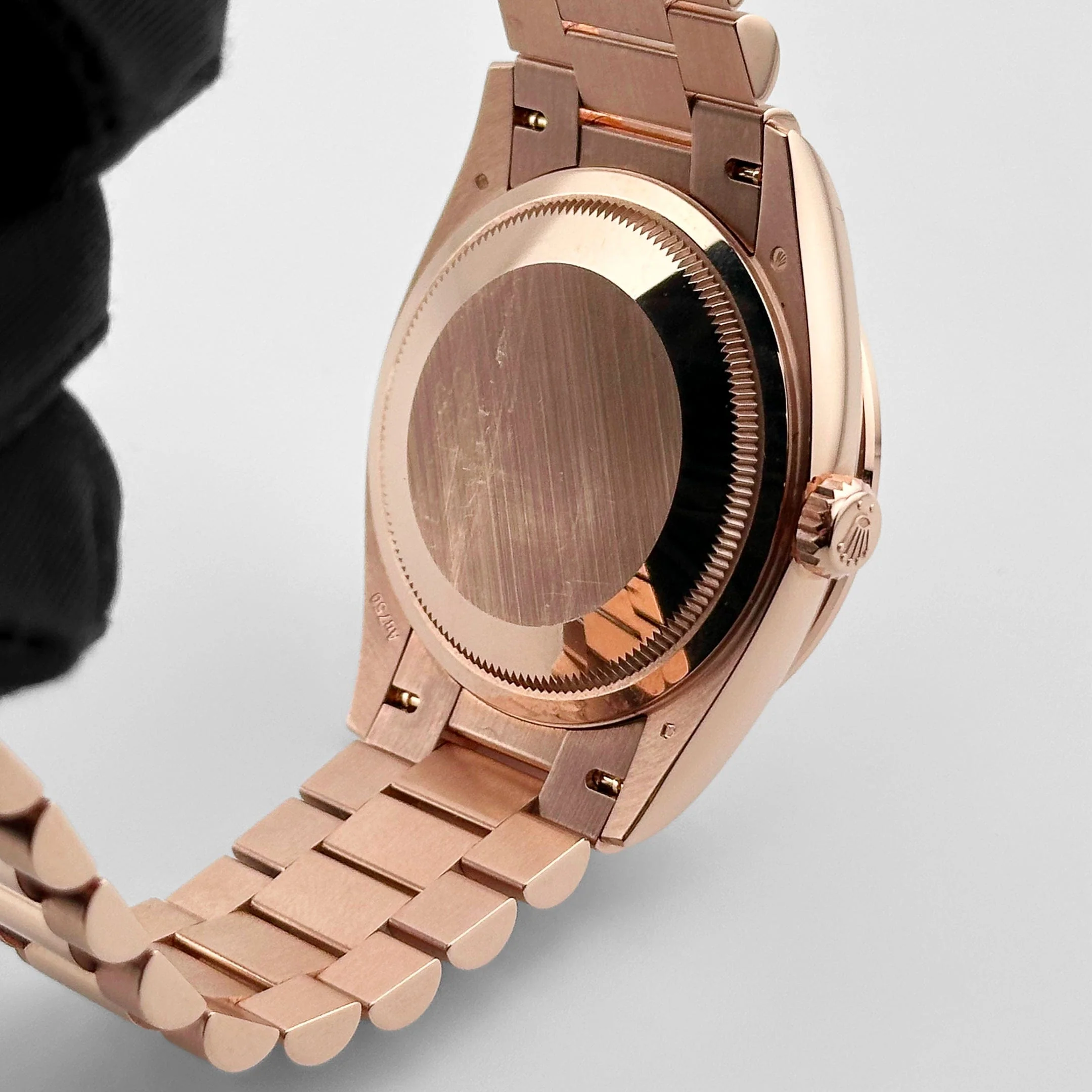 Rolex Day-Date 36 128345RBR Rose Gold Rainbow Diamond Pave Dial Diamond Bezel (2025) - Image 8