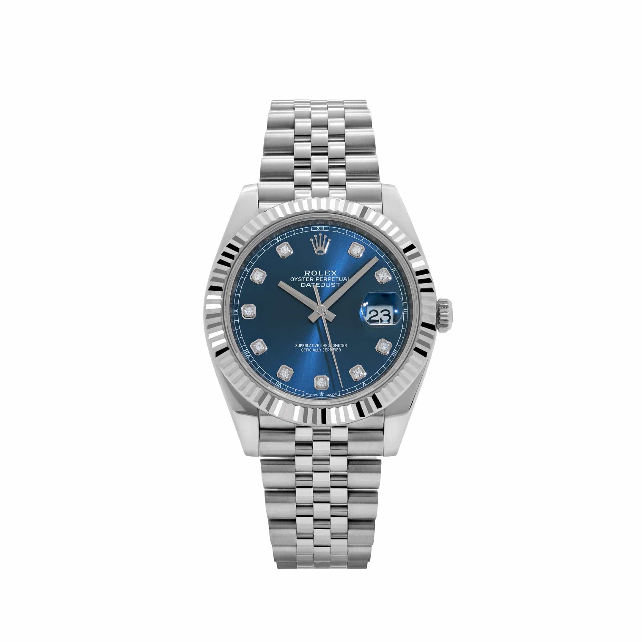 Rolex Datejust 41 126334 Stainless Steel Blue Diamond Dial Jubilee (2024)