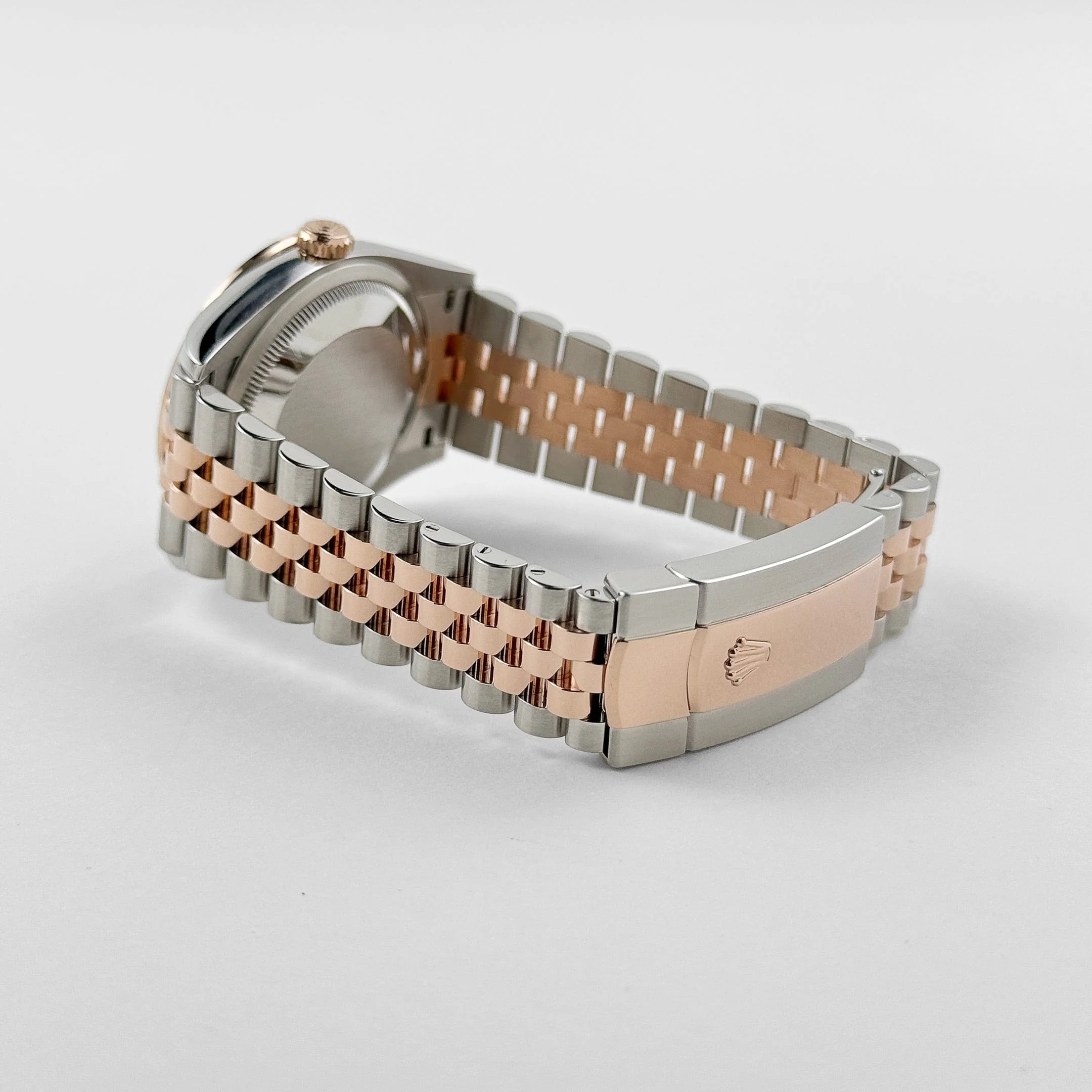 Rolex Datejust 126281RBR Rose Gold Stainless Steel Slate Diamond Dial Diamond Bezel (2025) - Image 16