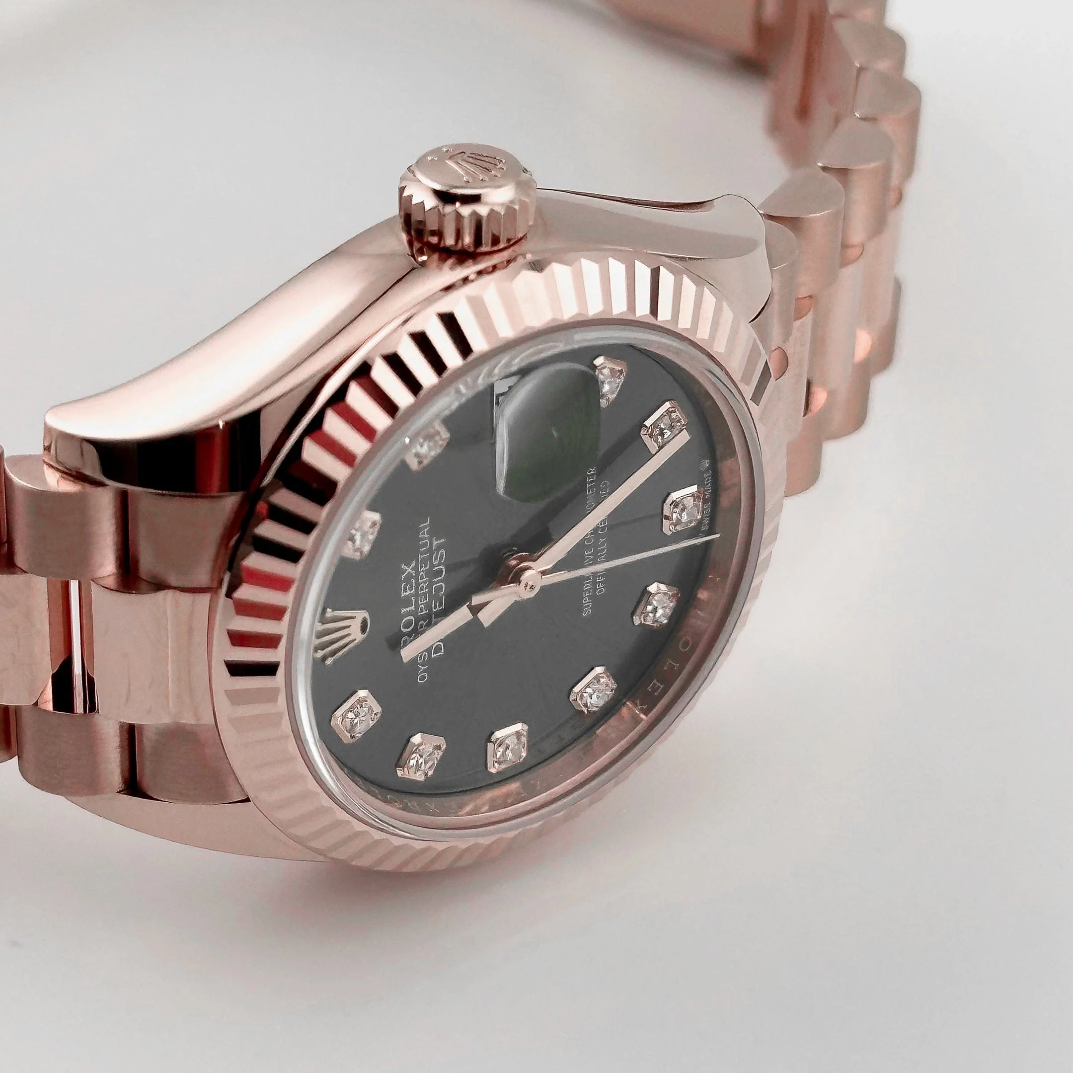 Rolex Datejust 28 279175 'Ladies' Rose Gold Olive Diamond Dial (2025) - Image 4