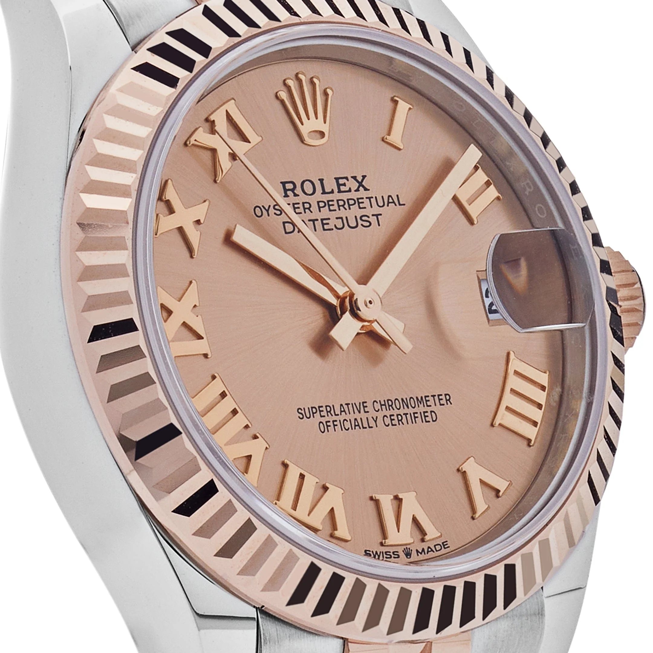 Rolex Datejust 31 278271 'Ladies' Rose Gold Stainless Steel Roman Pink Dial Jubilee (2024) - Image 5
