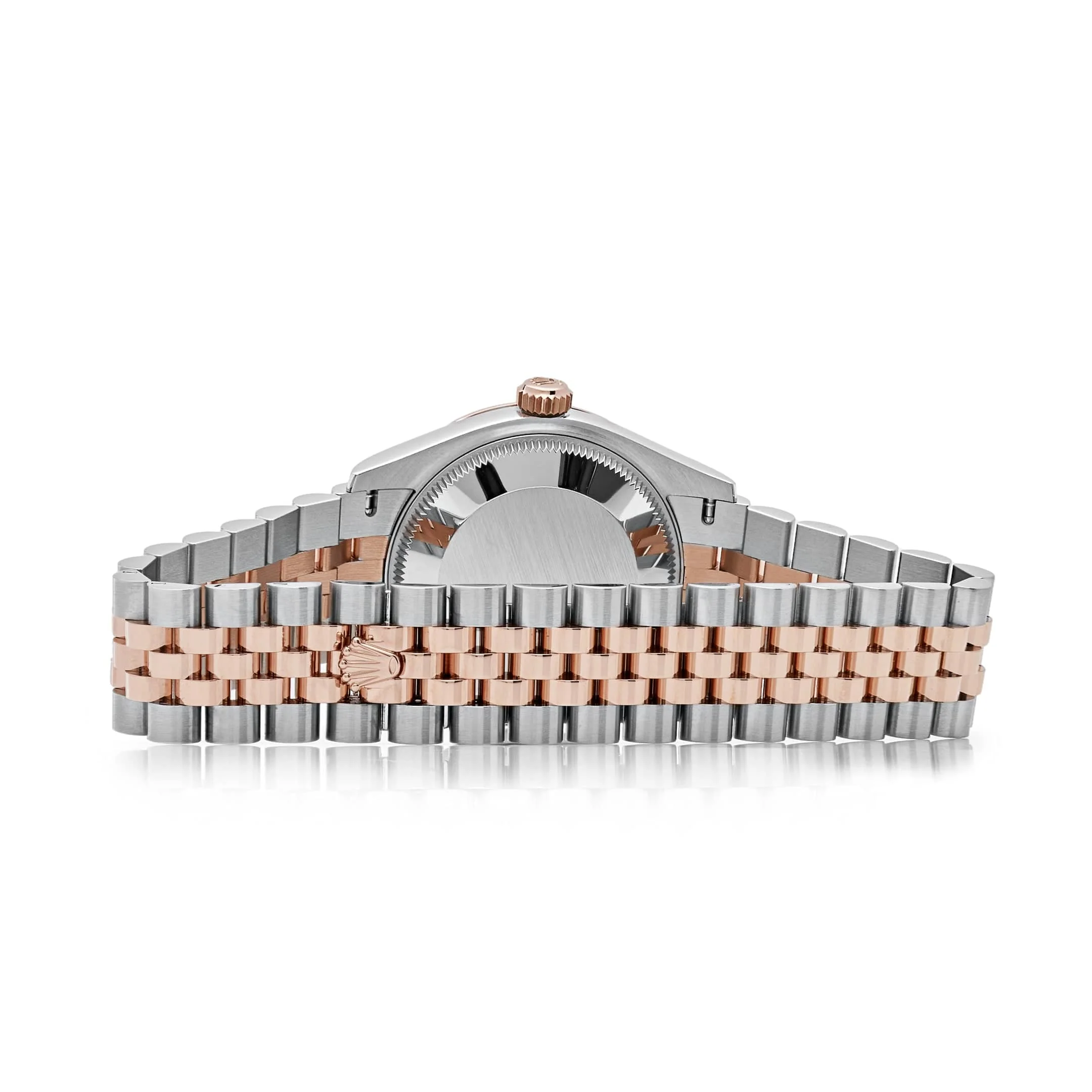 Rolex Datejust 31 278271 'Ladies' Rose Gold Stainless Steel Roman Pink Dial Jubilee (2024) - Image 6