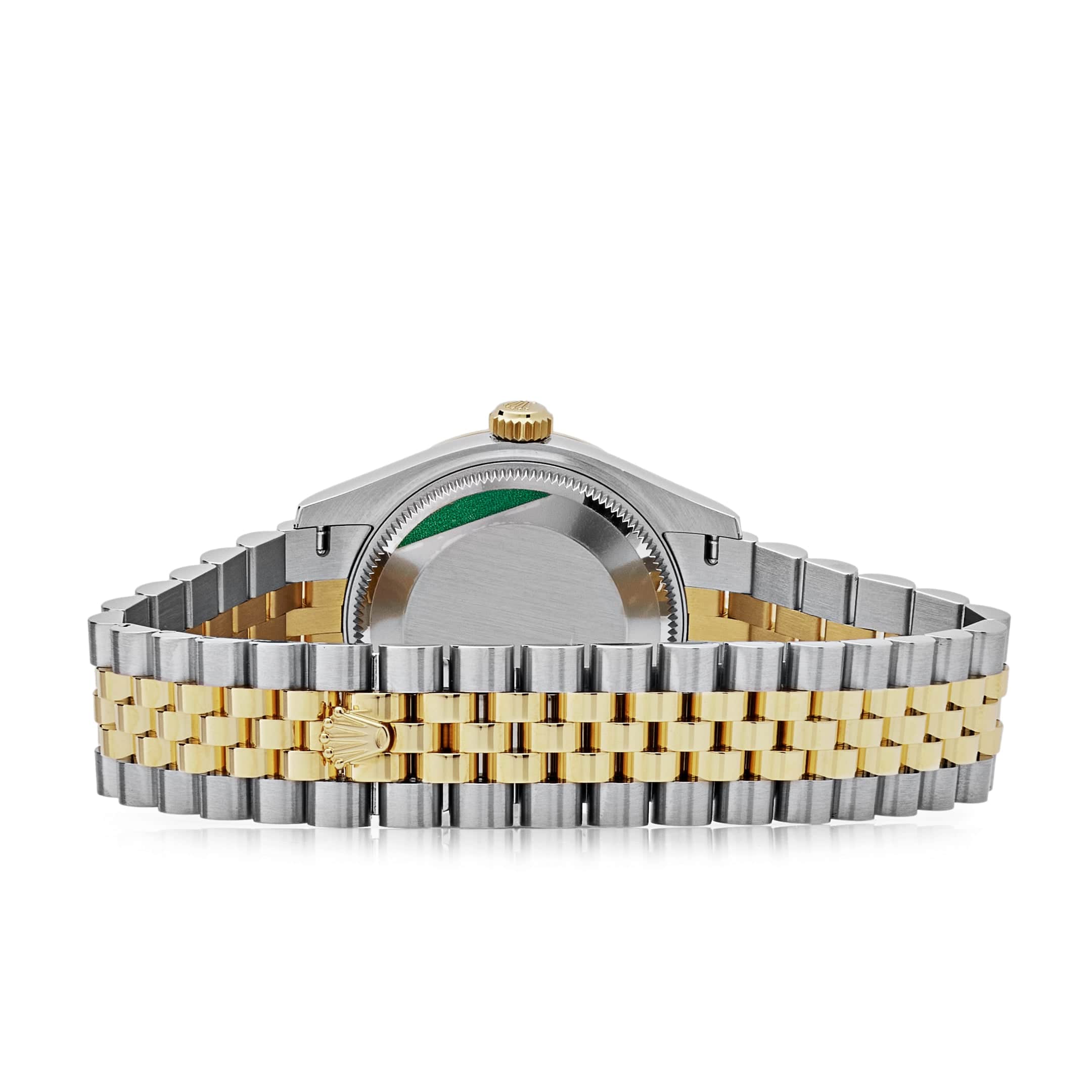 Rolex Datejust 31 278273 'Ladies' Stainless Steel Yellow Gold Olive Green Diamond Dial Jubilee (2026) - Image 6