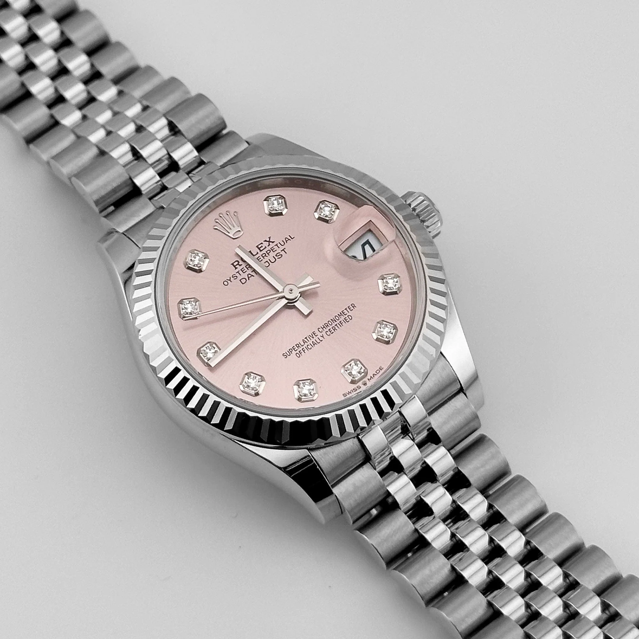 Rolex Datejust 31 278274 'Ladies' Stainless Steel Pink Diamond Dial Jubilee (2025) - Image 2