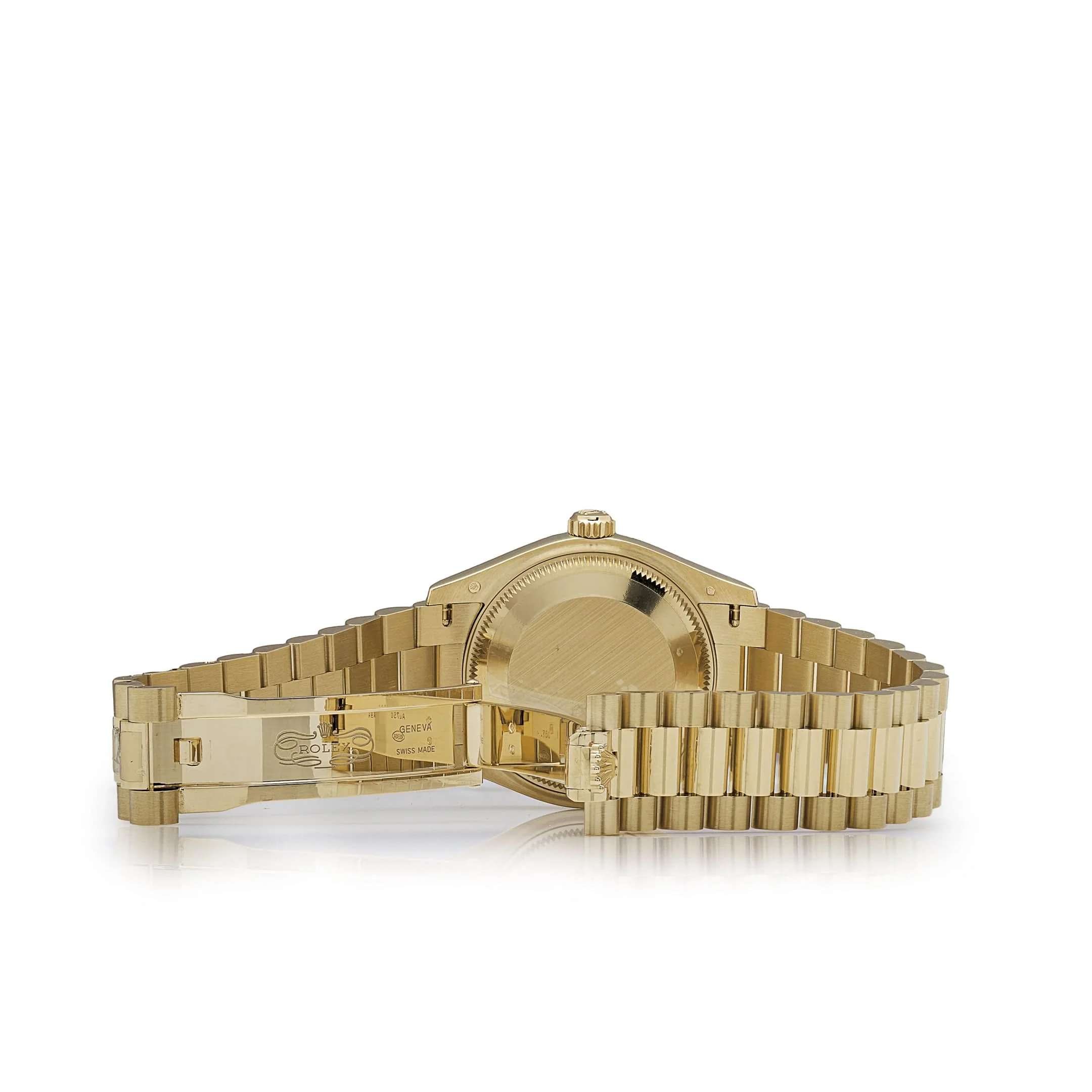Rolex Datejust 31 278278 'Ladies' Yellow Gold Diamond Green Dial President (2023) - Image 4