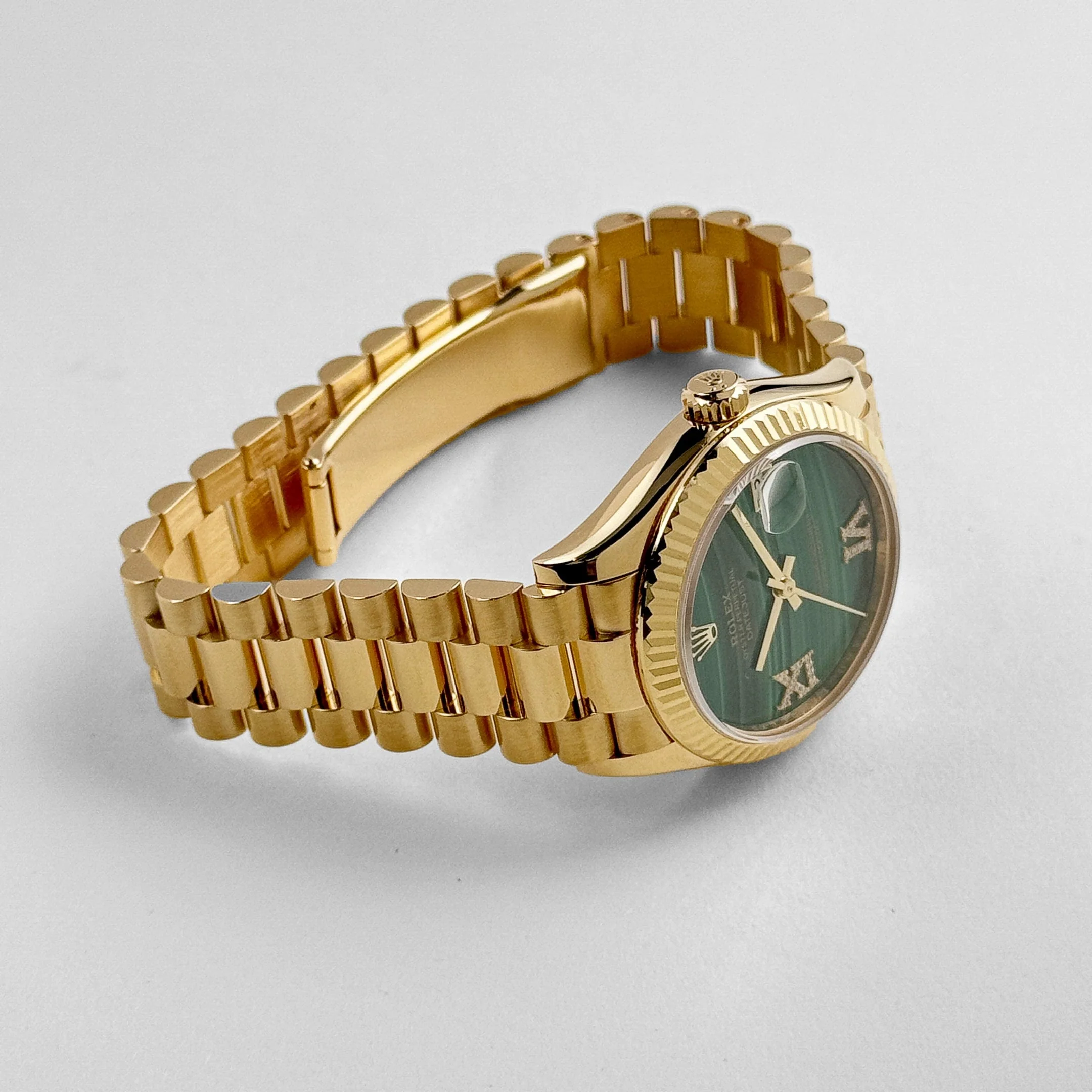 Rolex Datejust 31 278278 'Ladies' Yellow Gold Malachite Diamond Dial (2021) - Image 5