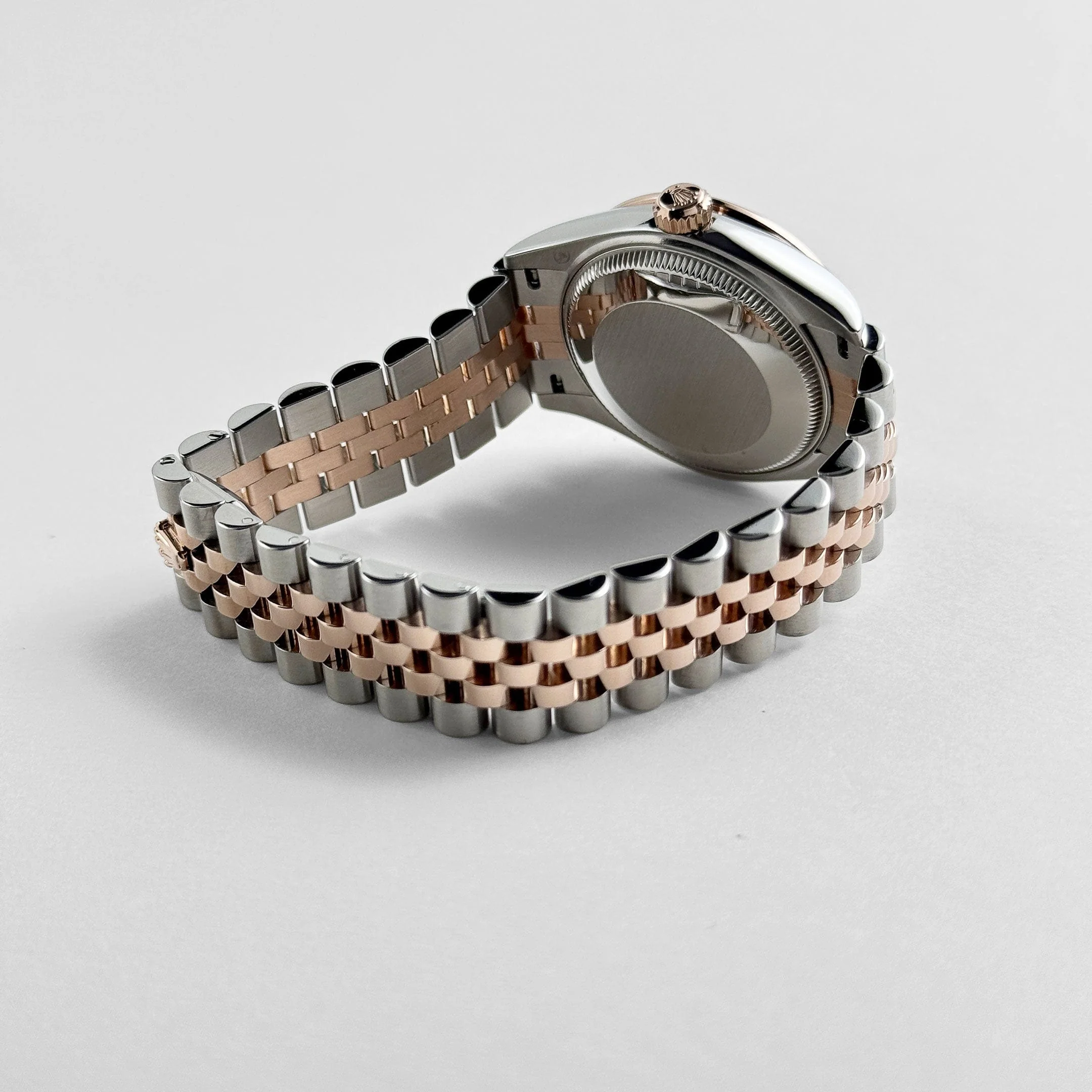 Rolex Datejust 31 278381RBR 'Ladies' Stainless Steel Rose Gold Brown Roman Numerals Diamond Dial Diamond Bezel Jubilee (2025) - Image 7