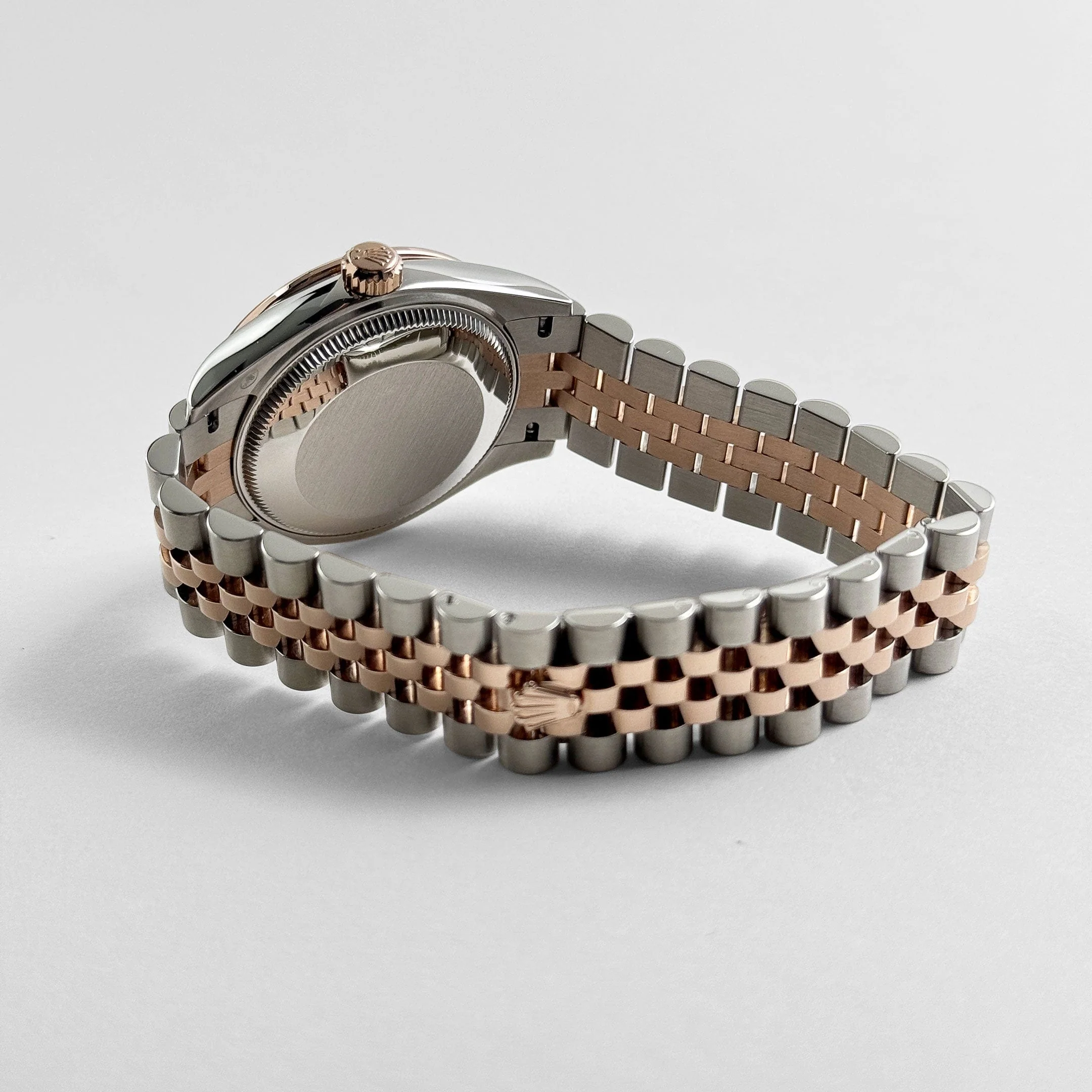Rolex Datejust 31 278381RBR 'Ladies' Stainless Steel Rose Gold Brown Roman Numerals Diamond Dial Diamond Bezel Jubilee (2025) - Image 8