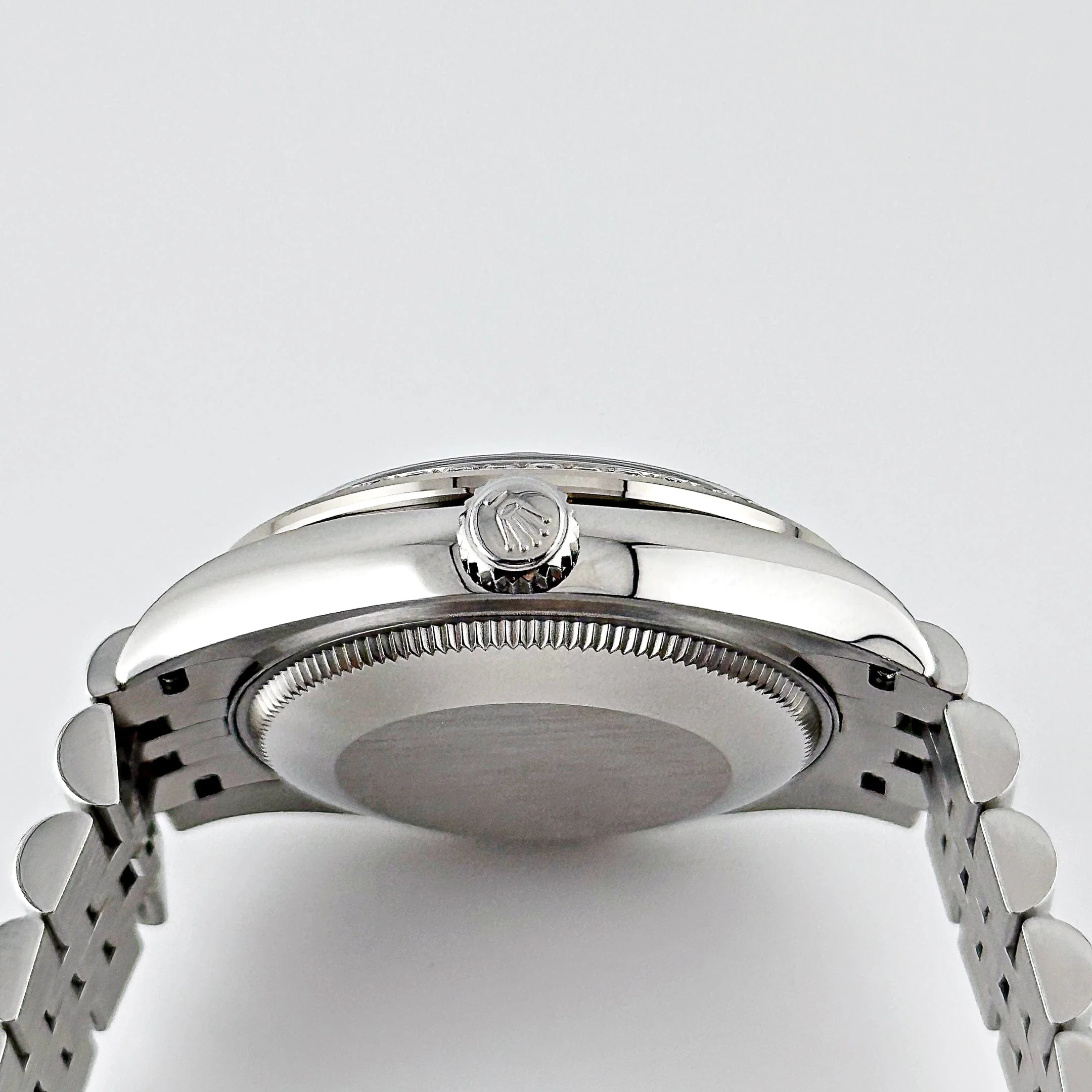 Rolex Datejust 31 278384RBR 'Ladies' Stainless Steel Diamond Bezel Violet Roman Dial Jubilee - Image 8