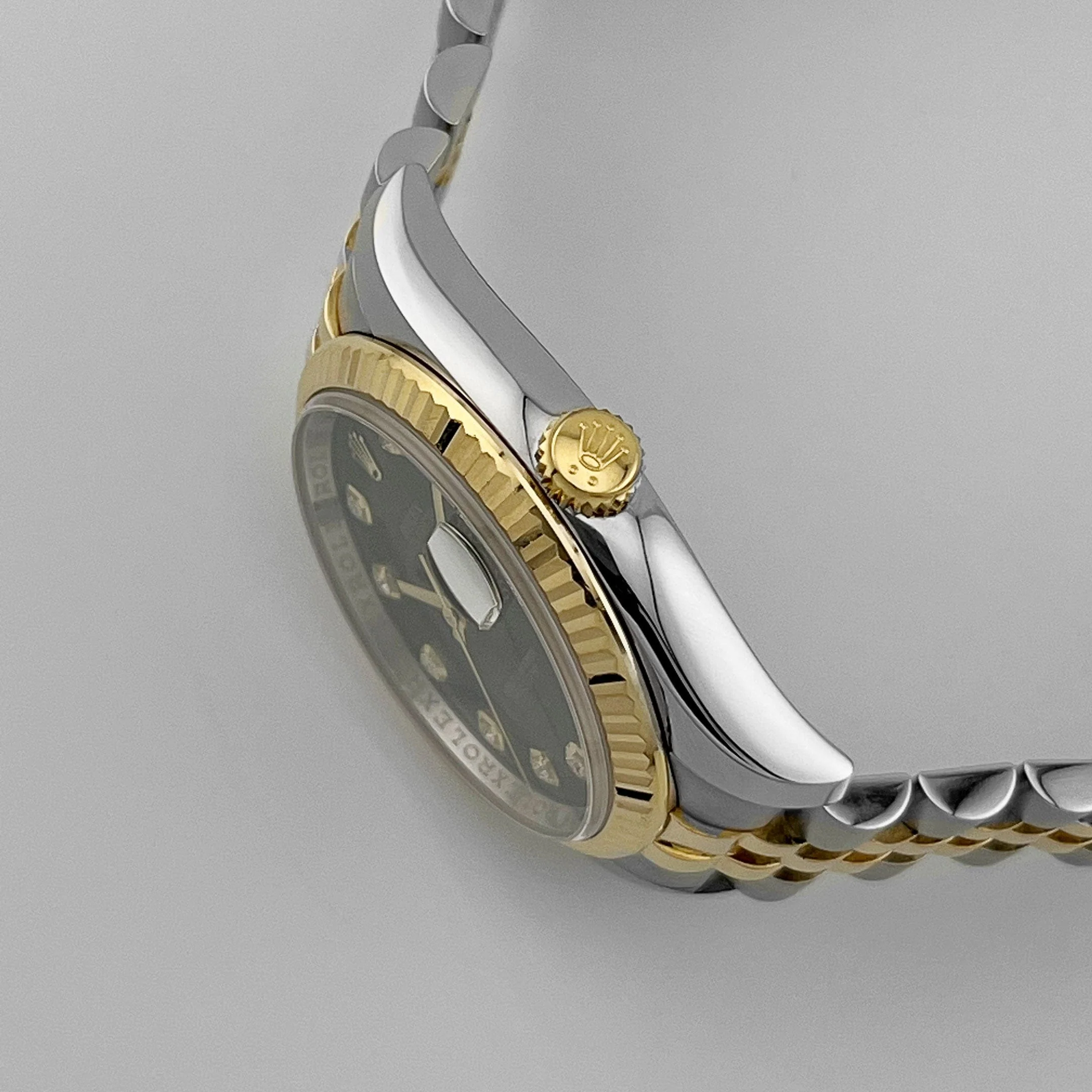 Rolex Datejust 36 116233 Yellow Gold Stainless Steel Black Diamond Dial Jubilee (2013) - Image 4