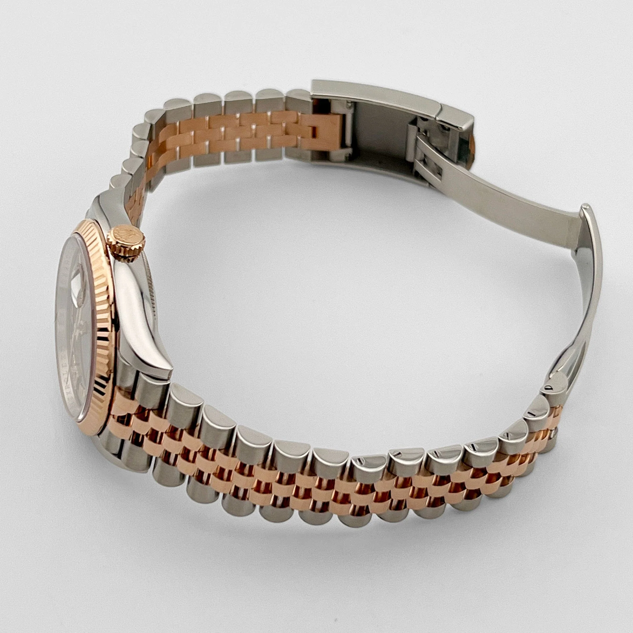 Rolex Datejust 36 126231 Rose Gold Stainless Steel Dark Rhodium Roman Numerals Diamond Dial Jubilee (2020) - Image 19