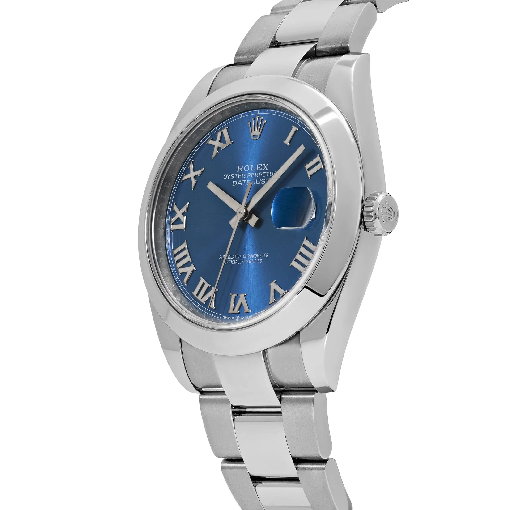 Rolex Datejust 41 126300 Stainless Steel Blue Roman Dial Oyster (2025) - Image 4