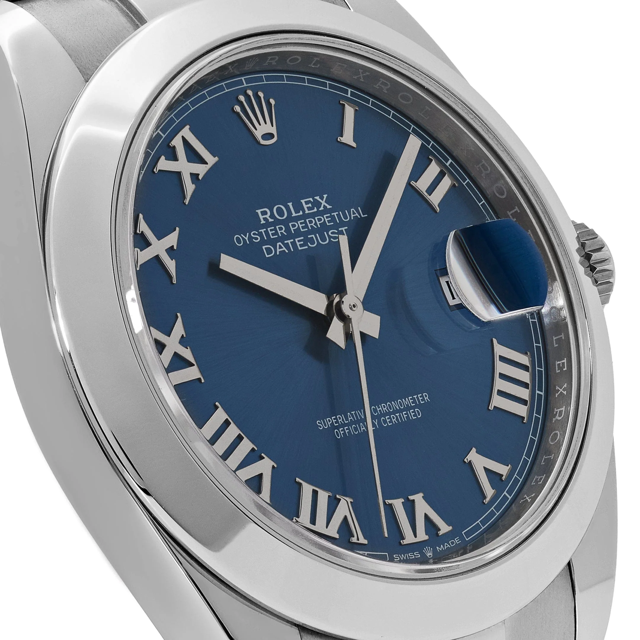 Rolex Datejust 41 126300 Stainless Steel Blue Roman Dial Oyster (2025) - Image 5
