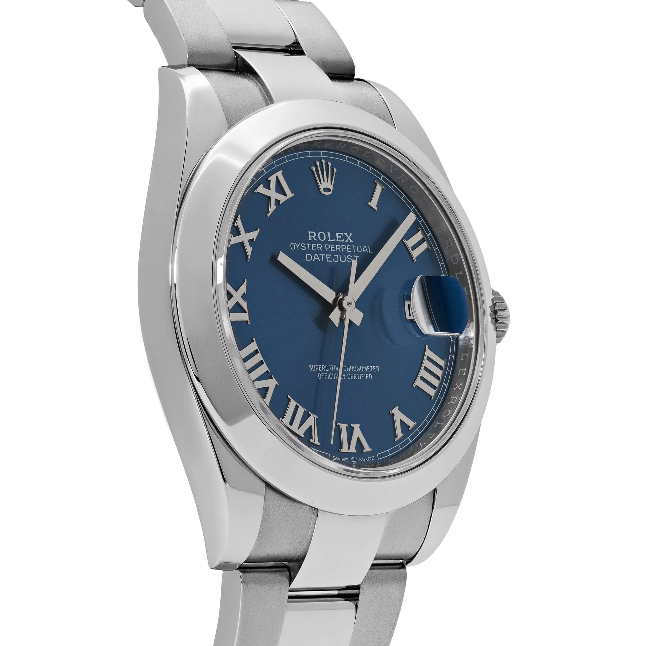 Rolex Datejust 41 126300 Stainless Steel Blue Roman Dial Oyster (2025) - Image 6