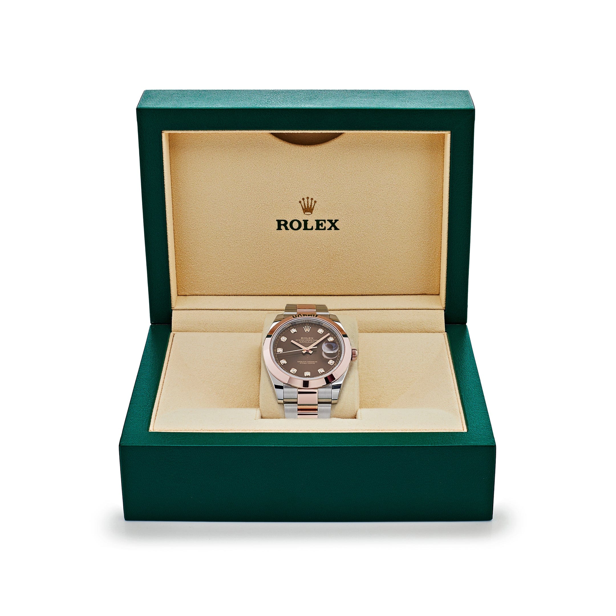 Rolex Datejust 41 126301 Rose Gold Stainless Steel Chocolate Diamond Dial (2023) - Image 7