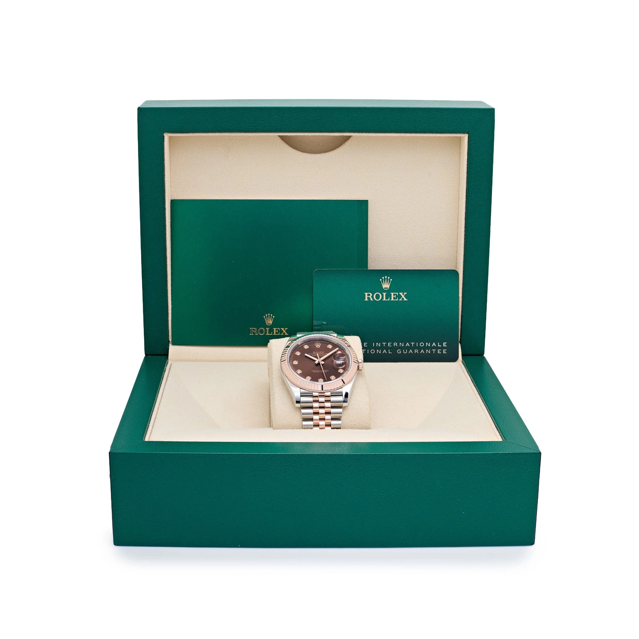 Rolex Datejust 41 126331 Stainless Steel Rose Gold Chocolate Diamond Dial Jubilee (2025) - Image 4