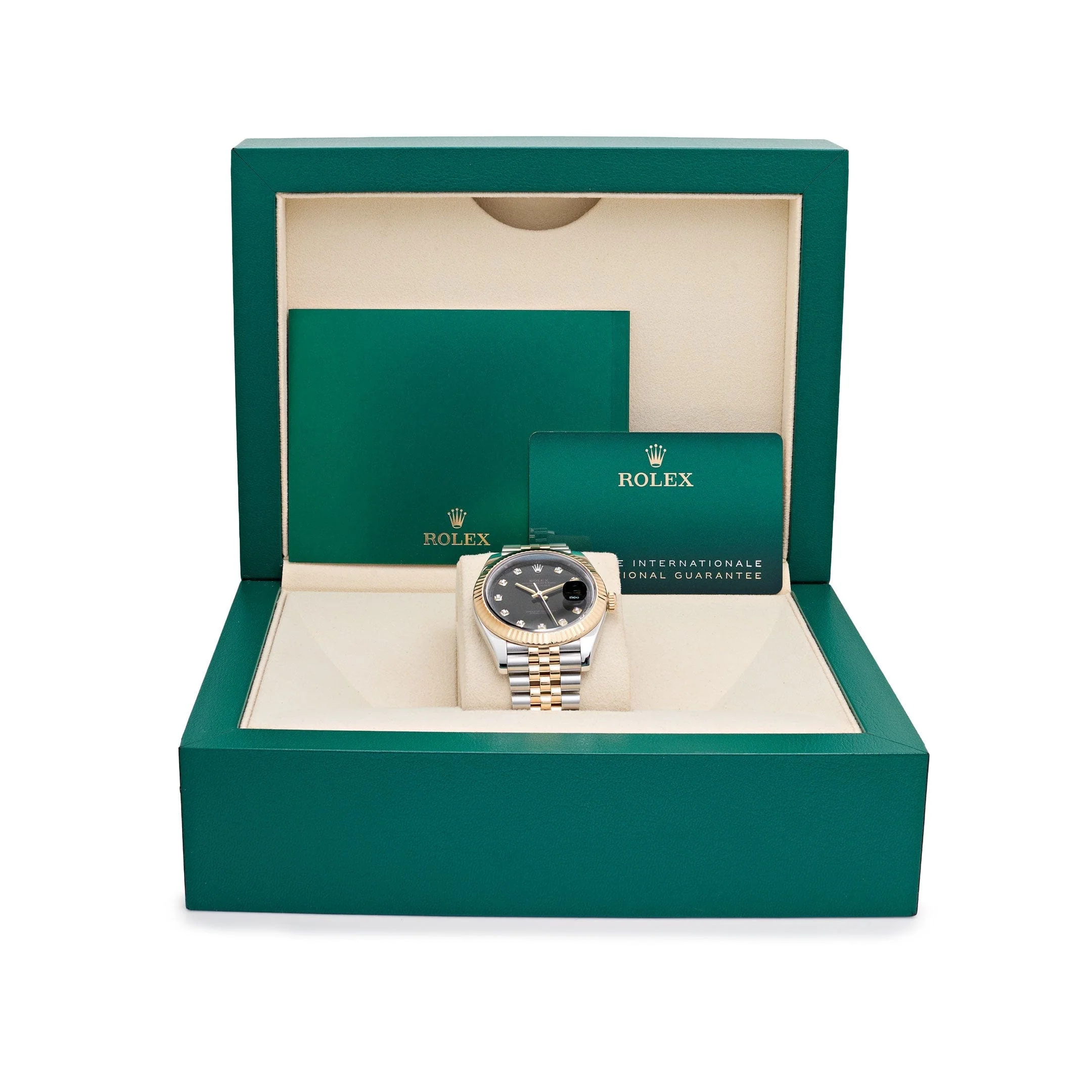 Rolex Datejust 41 126333 Stainless Steel Yellow Gold Black Diamond Dial Jubilee (2025) - Image 5
