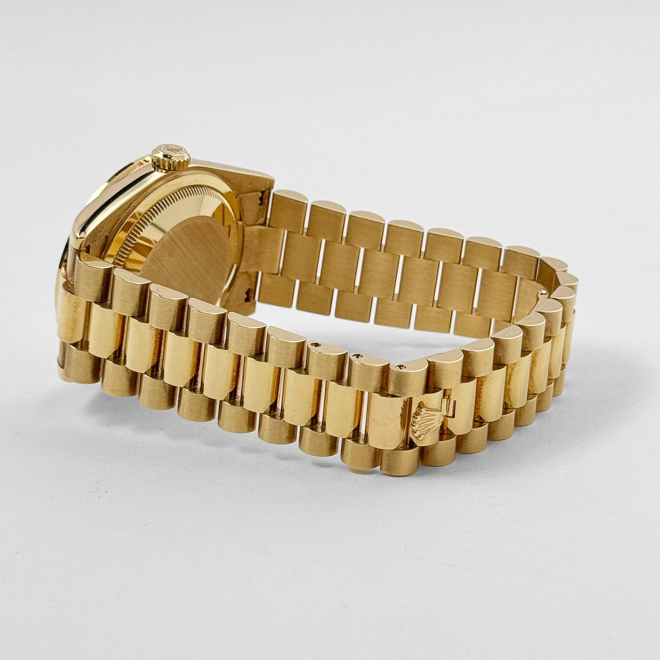 Rolex Day-Date 36 118398BR Yellow Gold Diamond Bezel Champagne Diamond Dial - Image 10