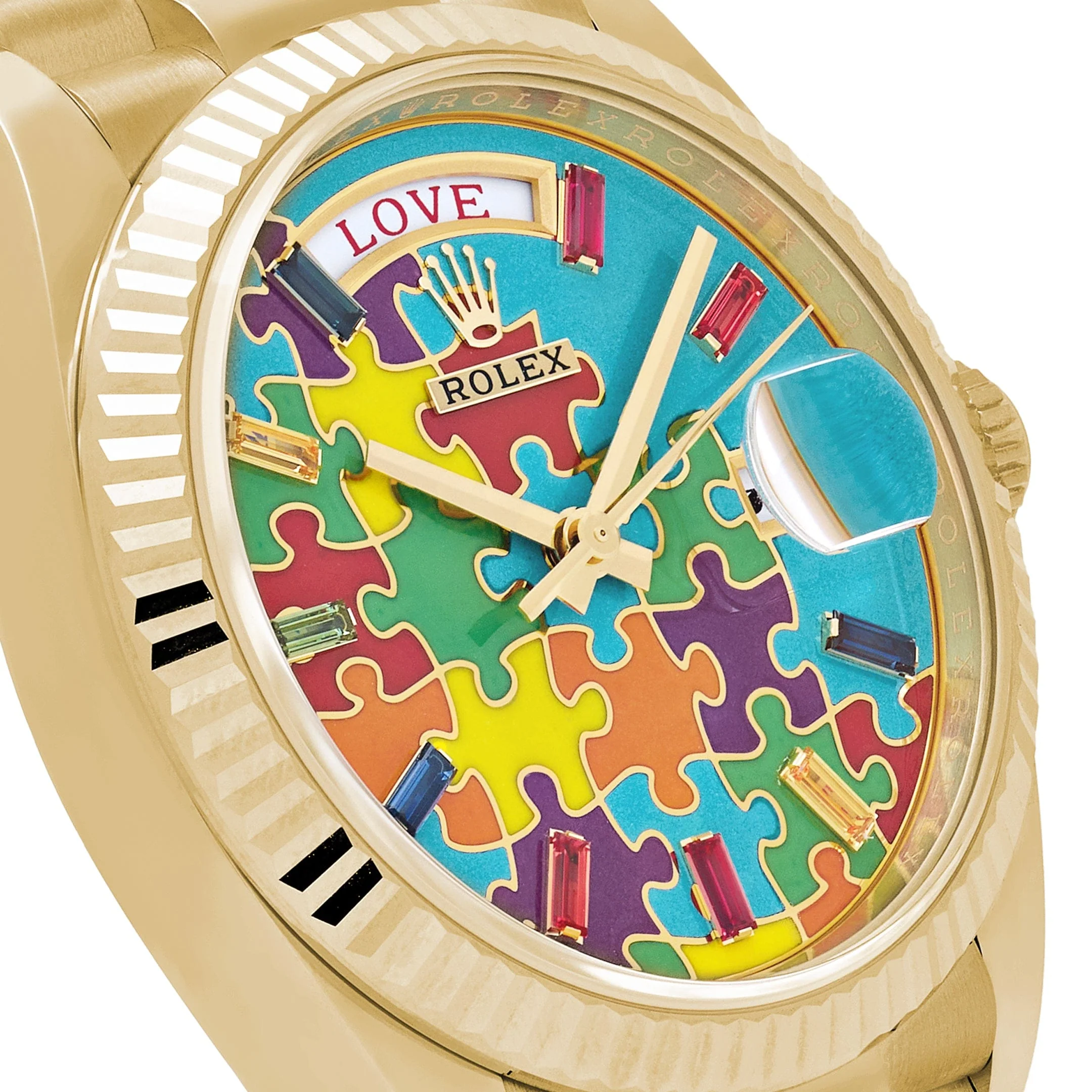 Rolex Day-Date 36 128238 'Emoji Puzzle' Yellow Gold - Image 7