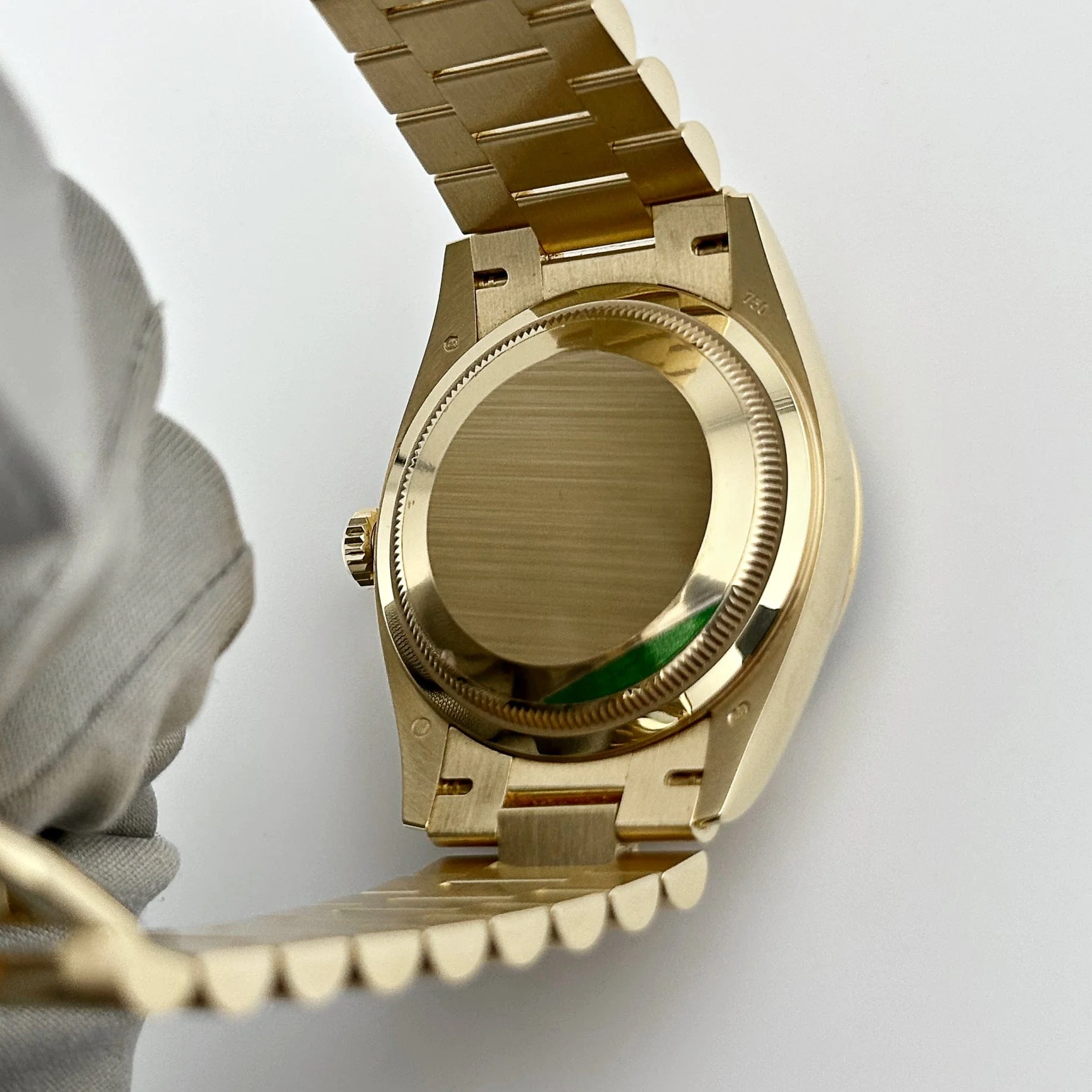 Rolex Day-Date 36 128238 Yellow Gold Green Ombré Diamond Dial - Image 7