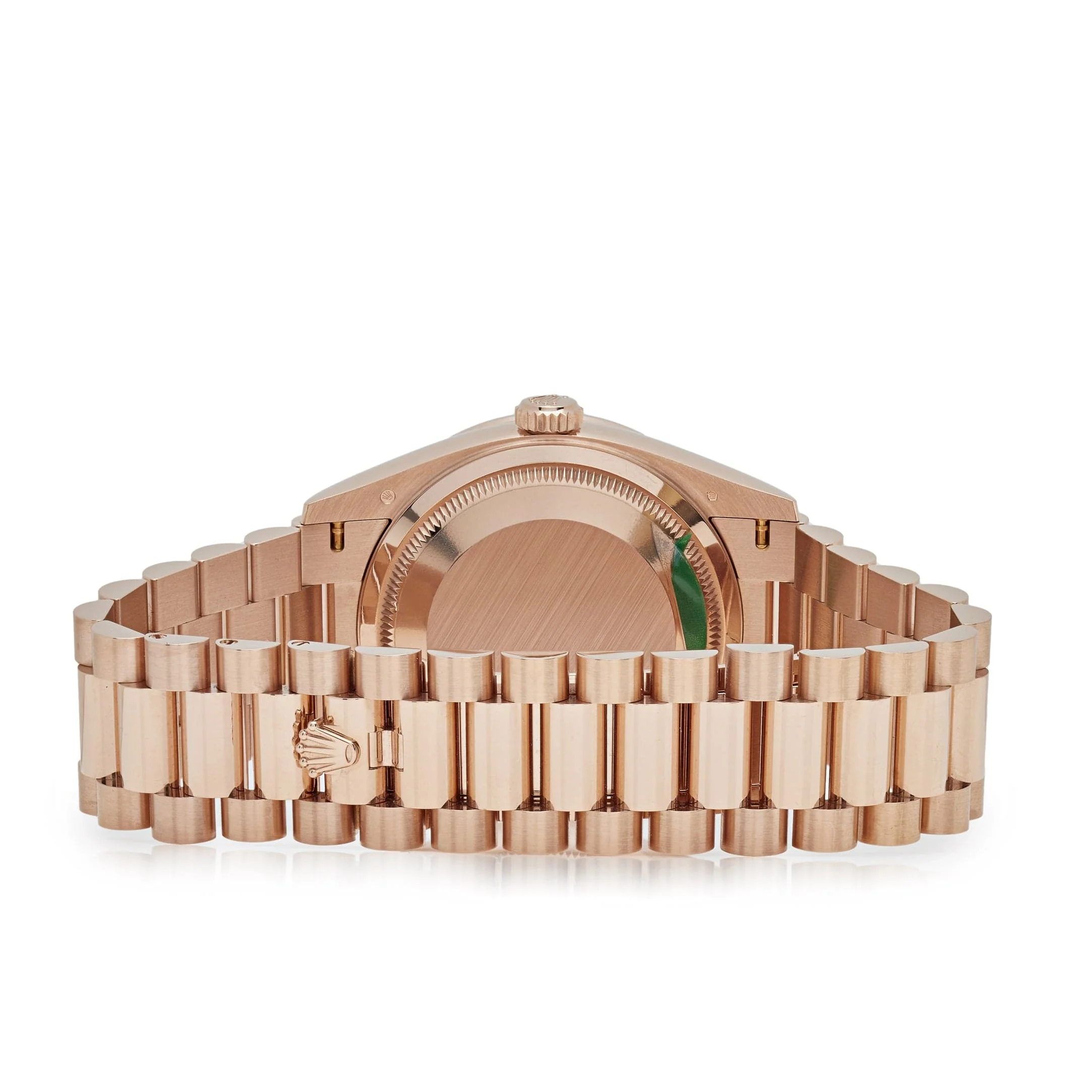 Rolex Day-Date 36 128345RBR Rose Gold Rainbow Diamond Pave Dial (2021) - Image 4