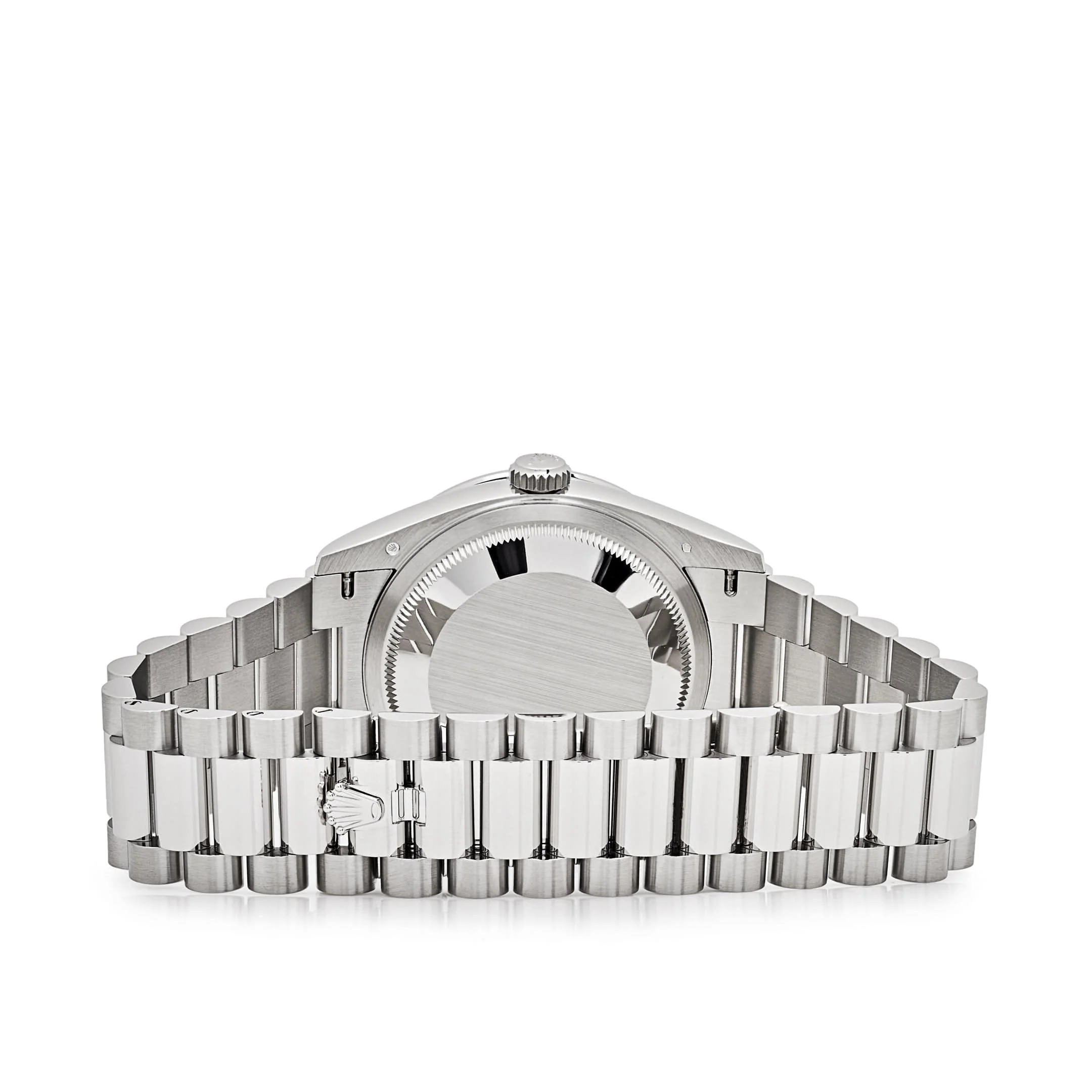 Rolex Day-Date 36 128396TBR Platinum Ice Blue Dial Diamond Bezel (2024) - Image 6