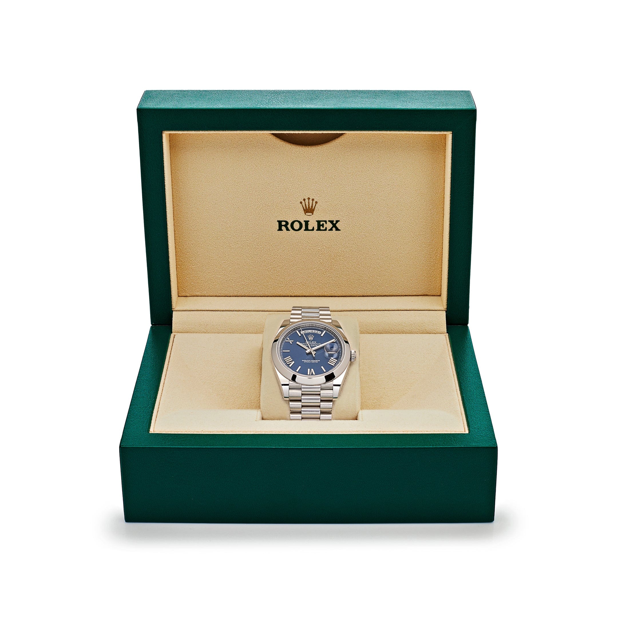 Rolex Day-Date 40 228206 Platinum Blue Dial (2022) - Image 12