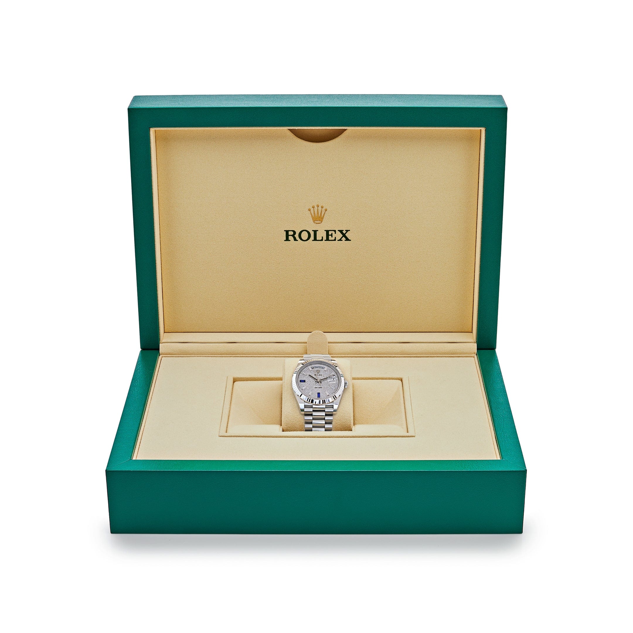 Rolex Day-Date 40 228236 Platinum Pavé Diamond Dial (2023) - Image 13