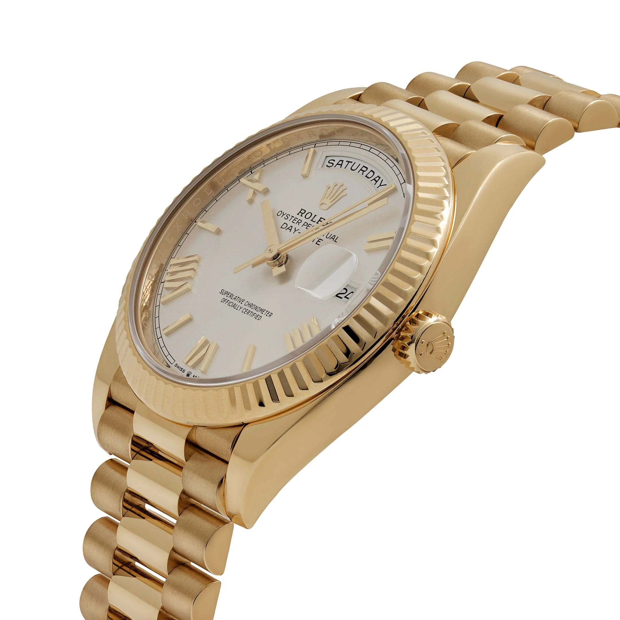 Rolex Day-Date 40 228238 Yellow Gold White Roman Numerals Dial (2025) - Image 5