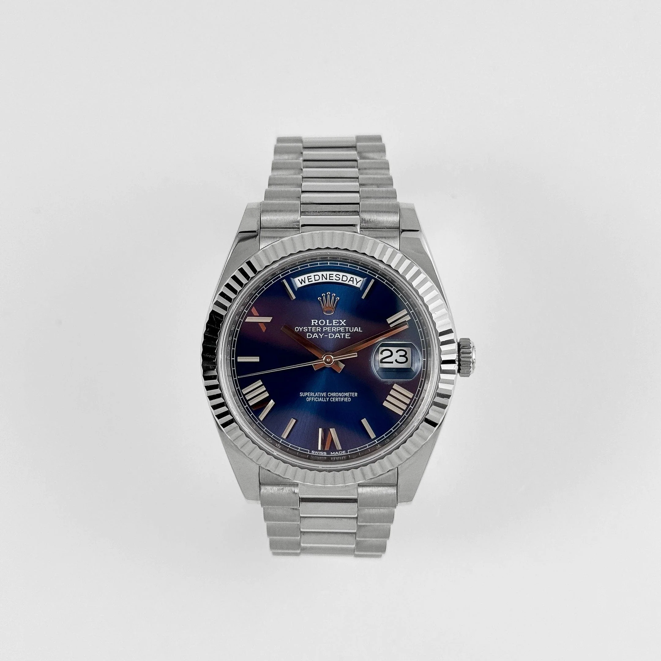 Rolex Day-Date 40 228239 White Gold Blue Dial (2018) - Image 3