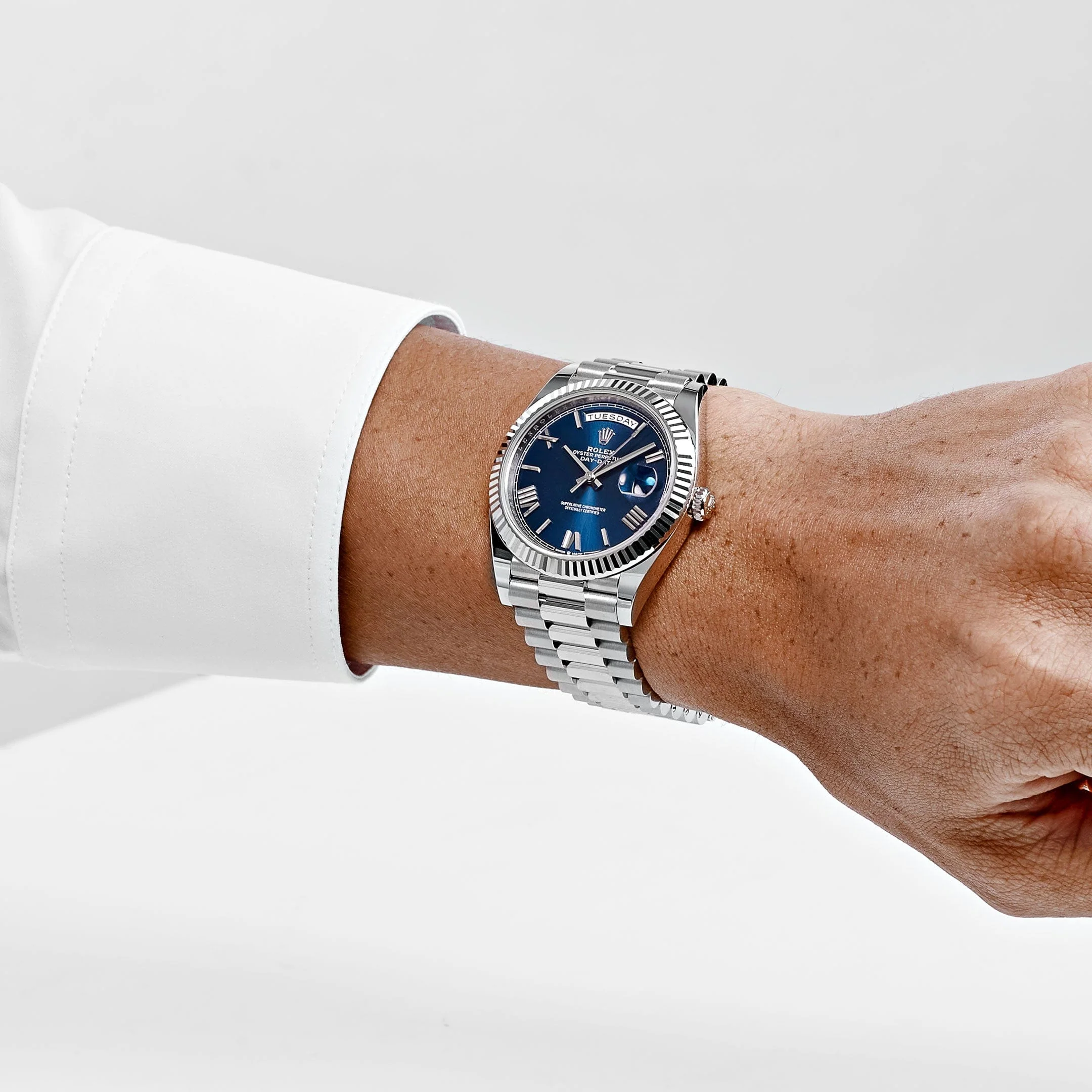 Rolex Day-Date 40 228239 White Gold Blue Dial (2023) - Image 2