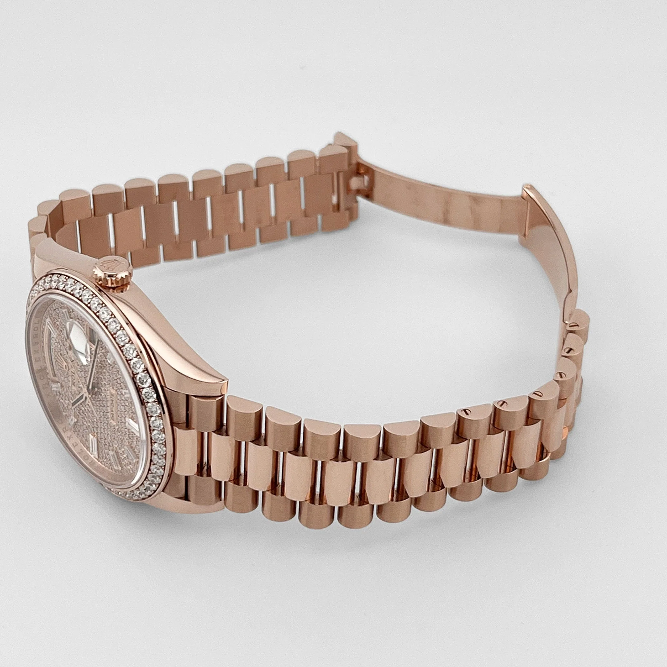 Rolex Day-Date 40 228345RBR Rose Gold Diamond Dial Diamond Bezel (2024) - Image 10