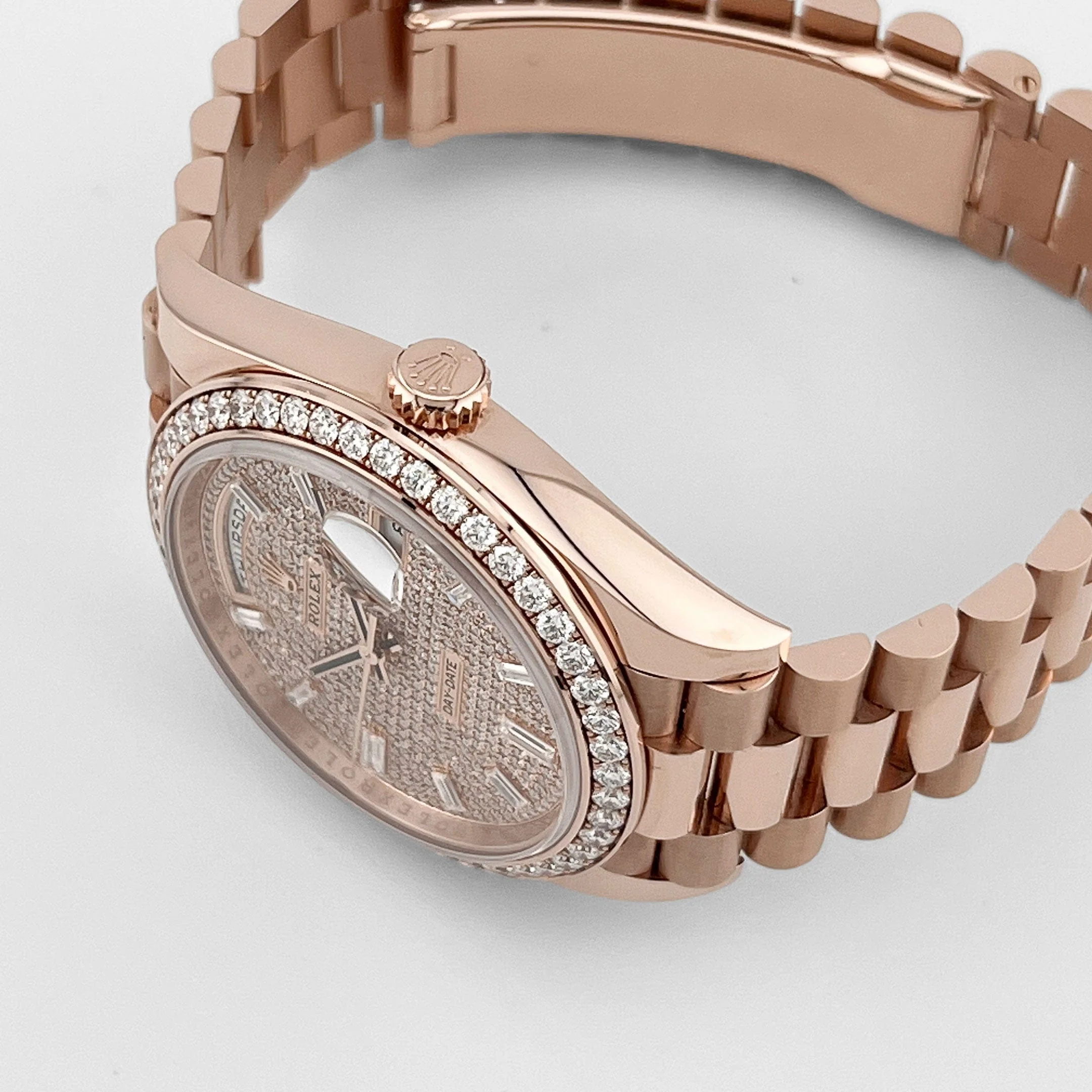 Rolex Day-Date 40 228345RBR Rose Gold Diamond Dial Diamond Bezel (2024) - Image 5