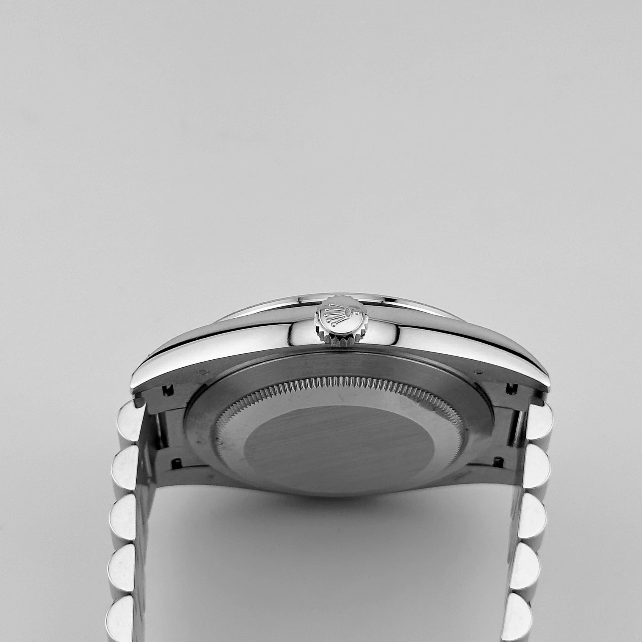 Rolex Day-Date 40 228396TBR Platinum Turquoise Stone Diamond Baguette Dial and Bezel (2025) - Image 9