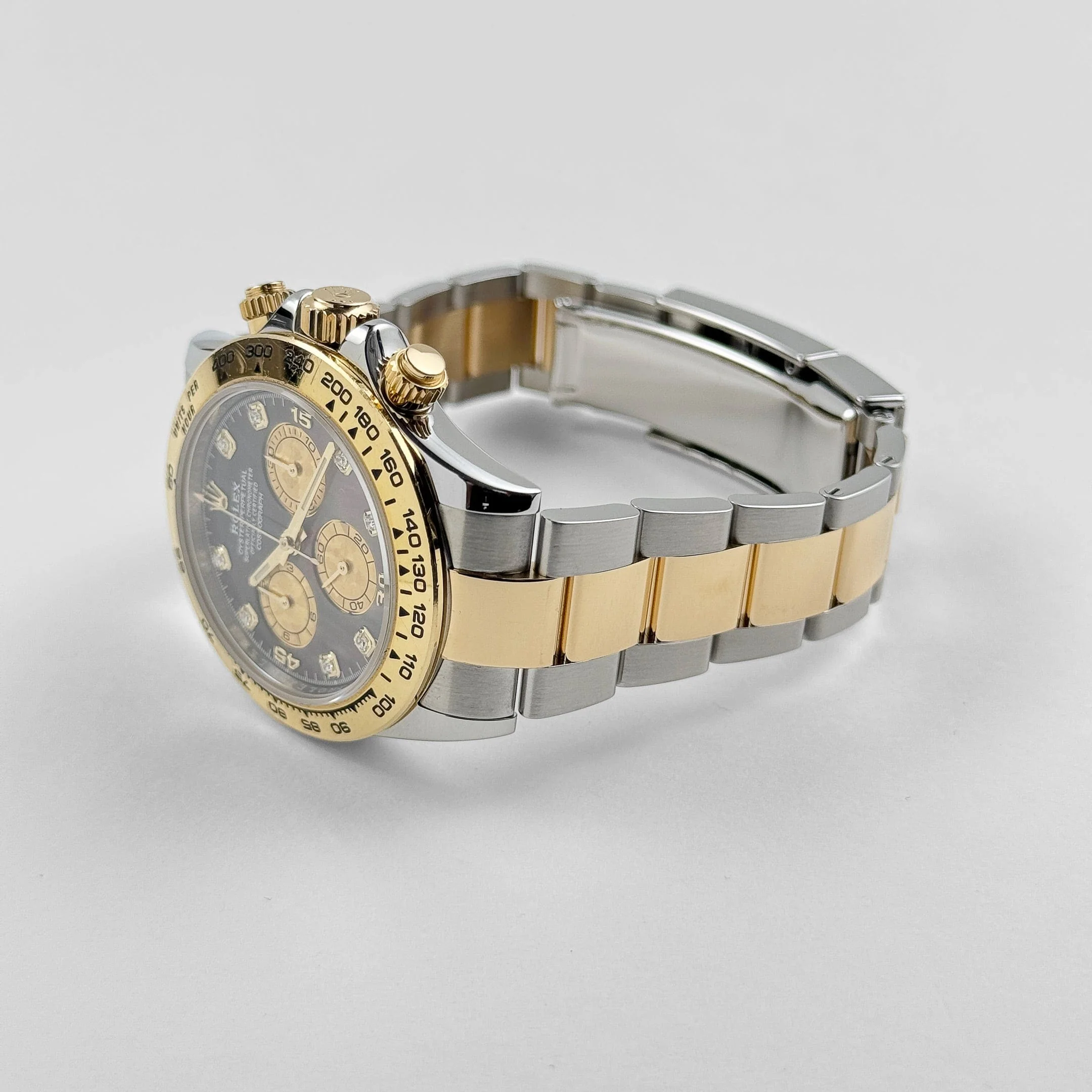 Rolex Daytona 116503 Yellow Gold Stainless Steel Black Mother of Pearl Diamond Dial - Image 5
