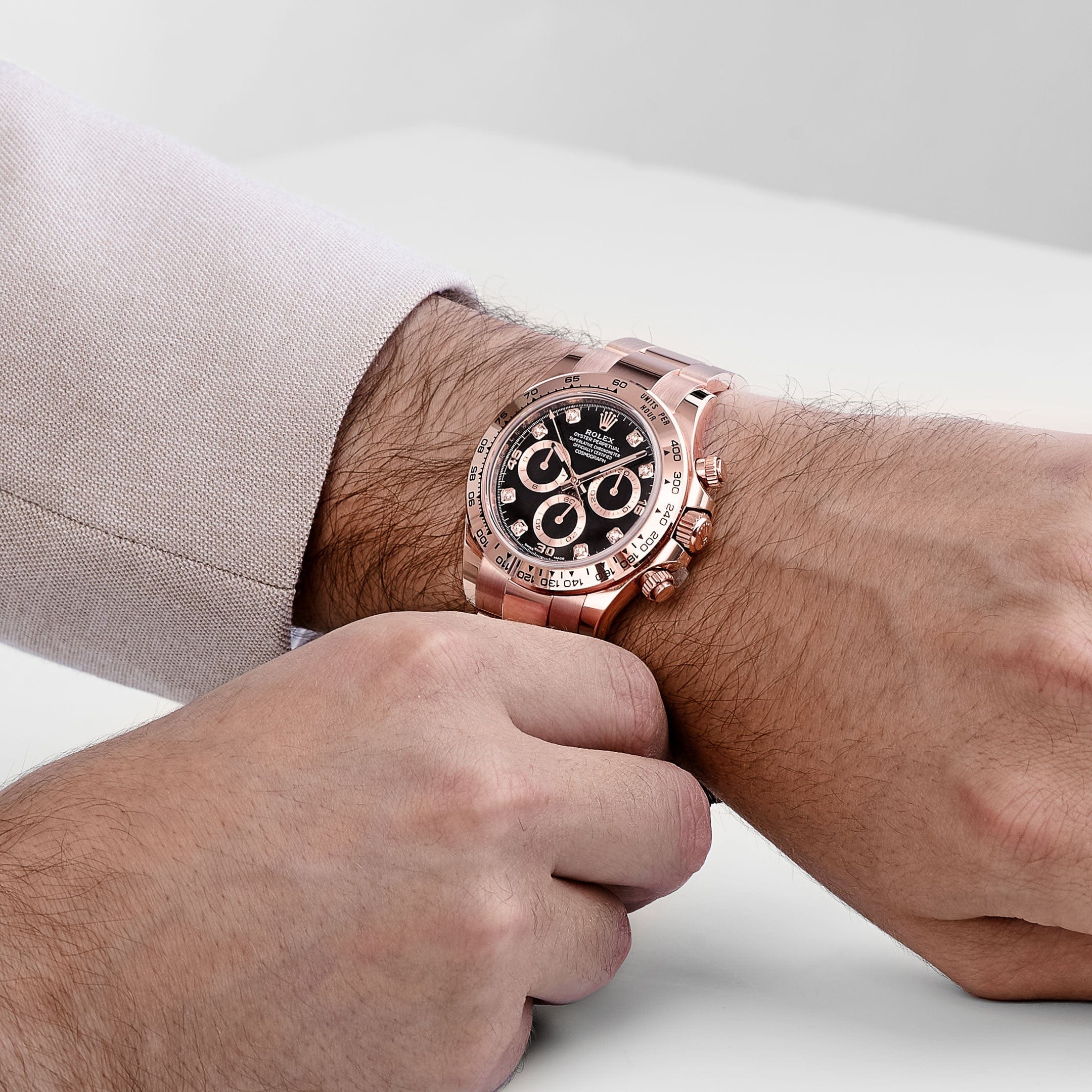 Rolex Daytona 116505 Rose Gold Black Diamond Dial - Image 2