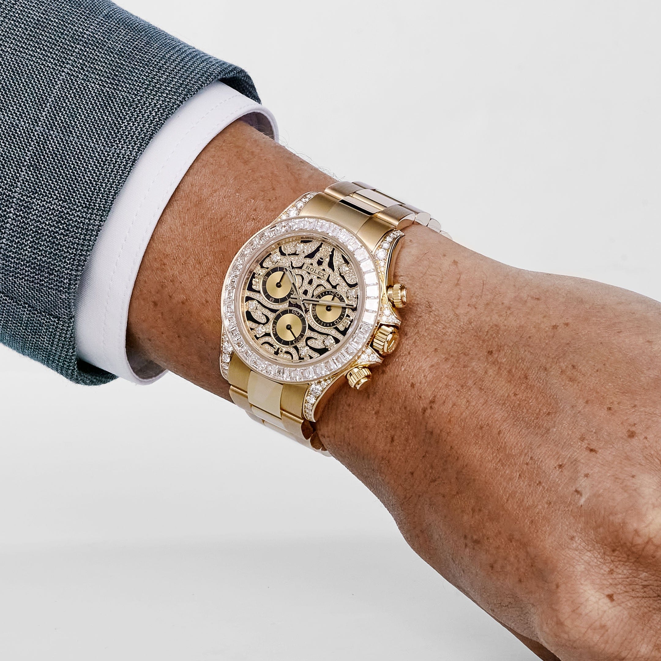 Rolex Daytona 'Eye of the Tiger' 116598TBR Yellow Gold Diamond Accents (2024) - Image 2