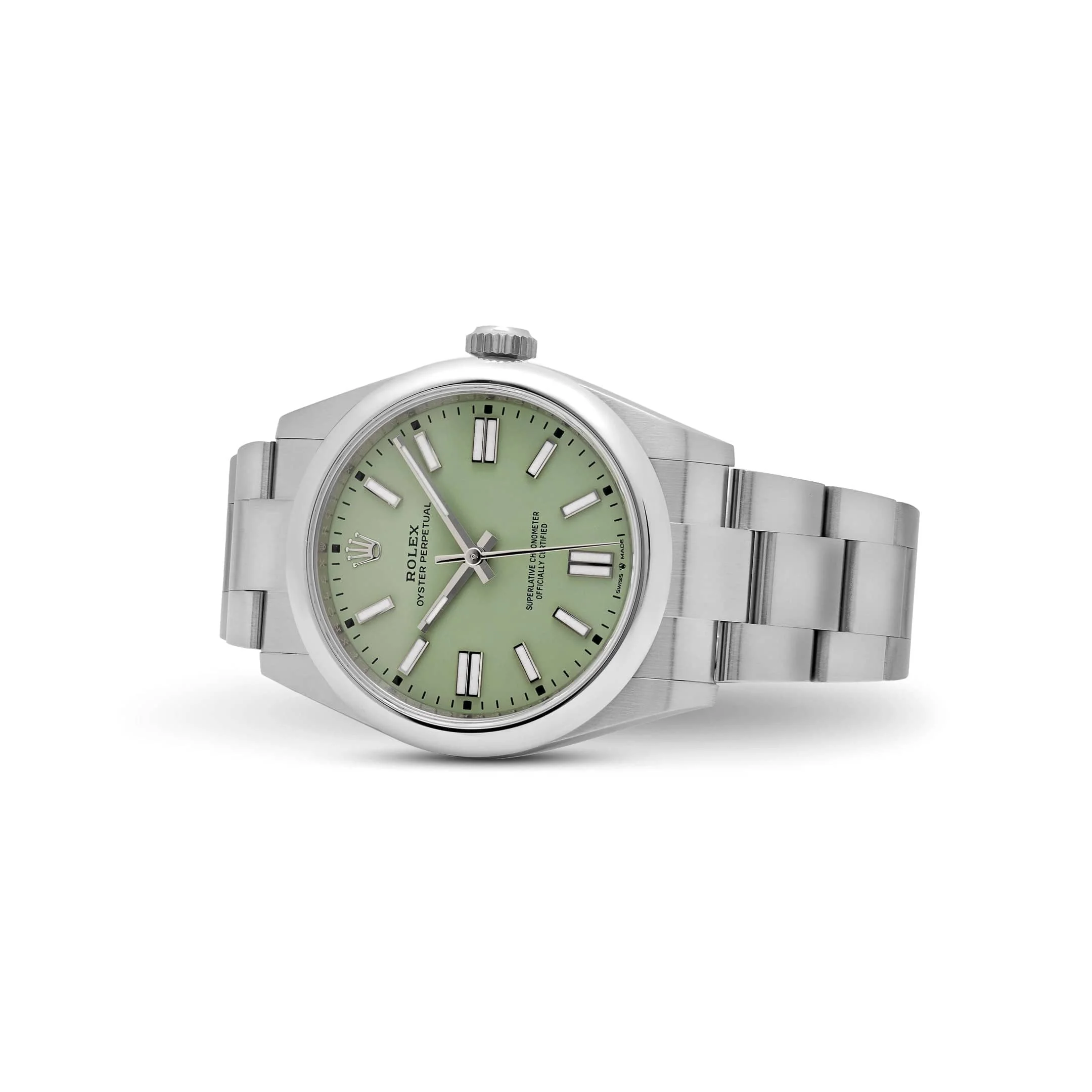 Rolex Oyster Perpetual 36 126000 Stainless Steel Pistachio Dial (2025) - Image 4