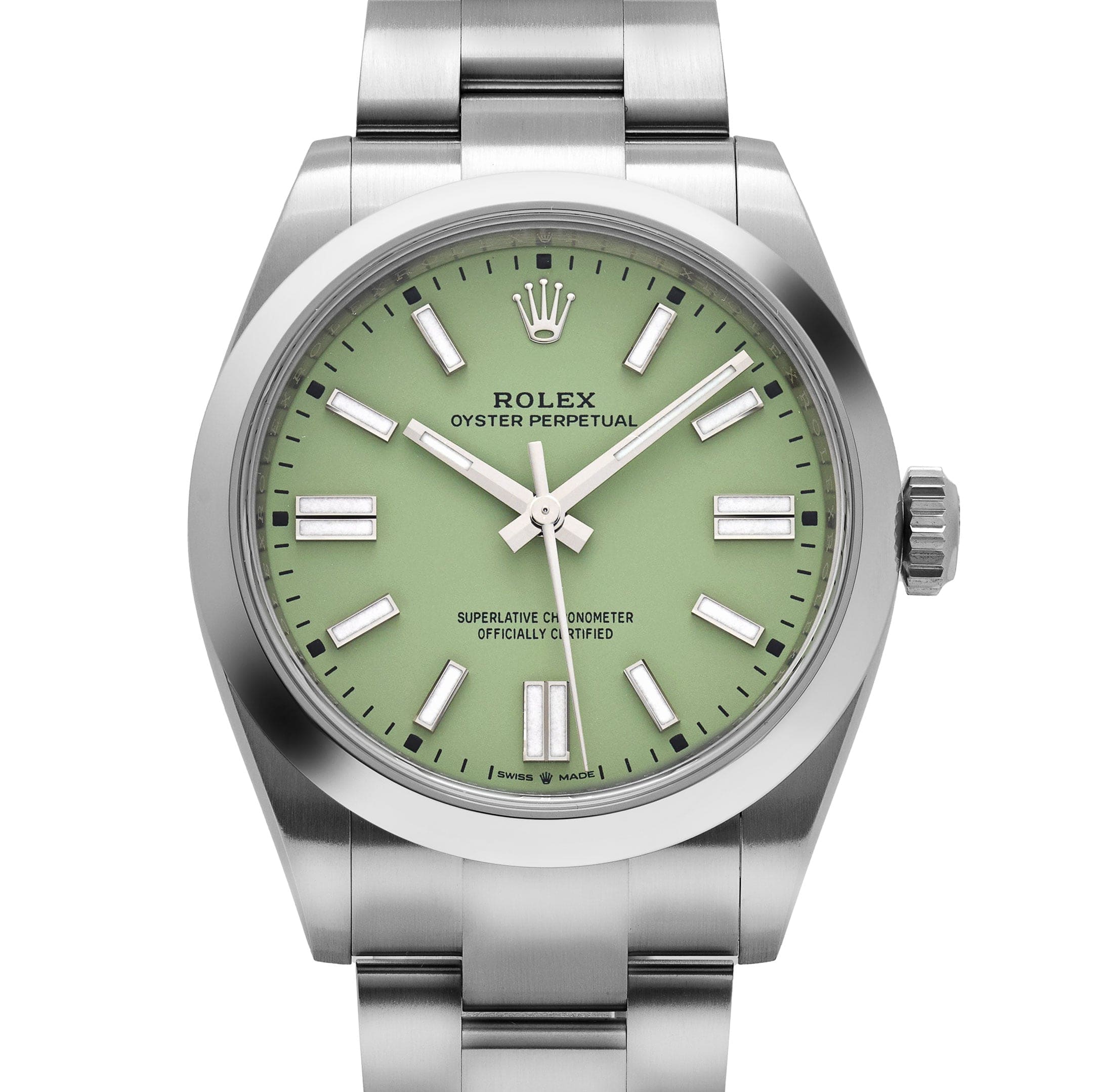 Rolex Oyster Perpetual 36 126000 Stainless Steel Pistachio Dial (2025) - Image 5