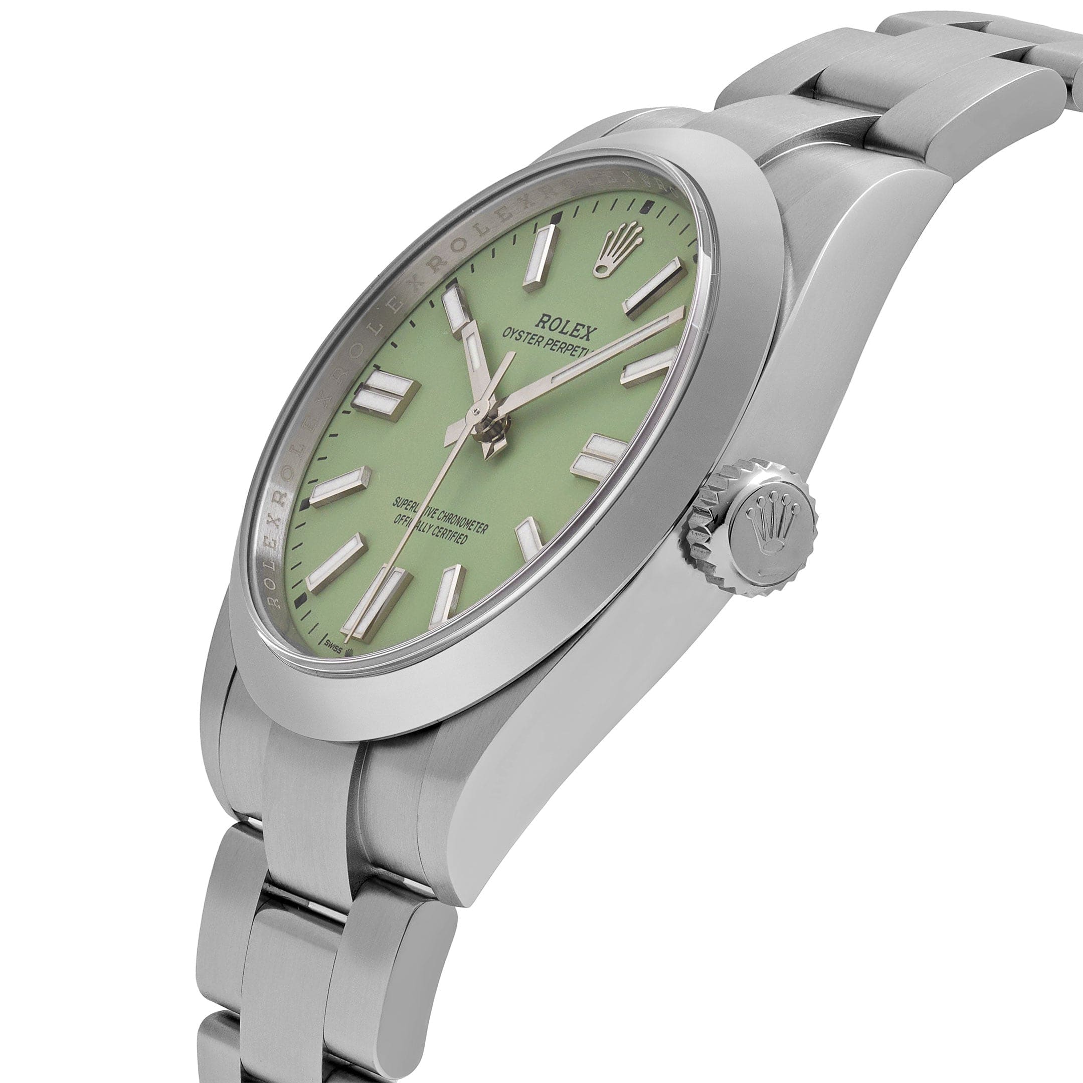 Rolex Oyster Perpetual 36 126000 Stainless Steel Pistachio Dial (2025) - Image 6