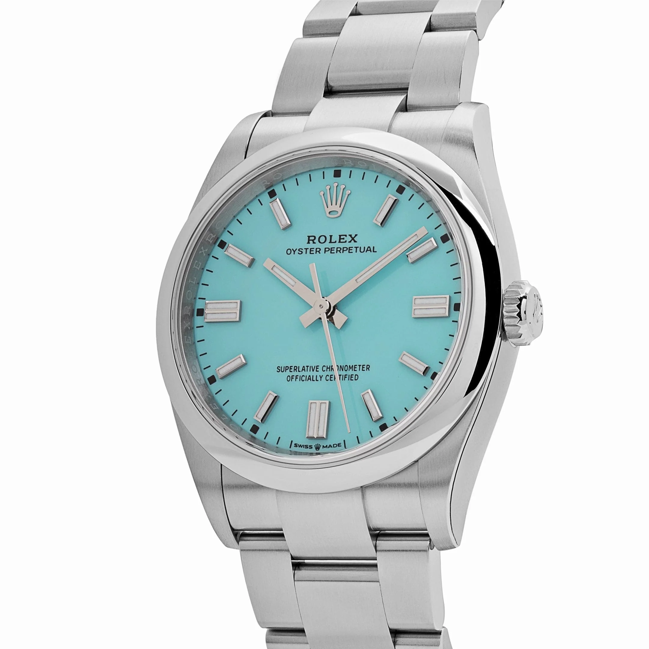 Rolex Oyster Perpetual 36 126000 Stainless Steel Turquoise Dial - Image 3