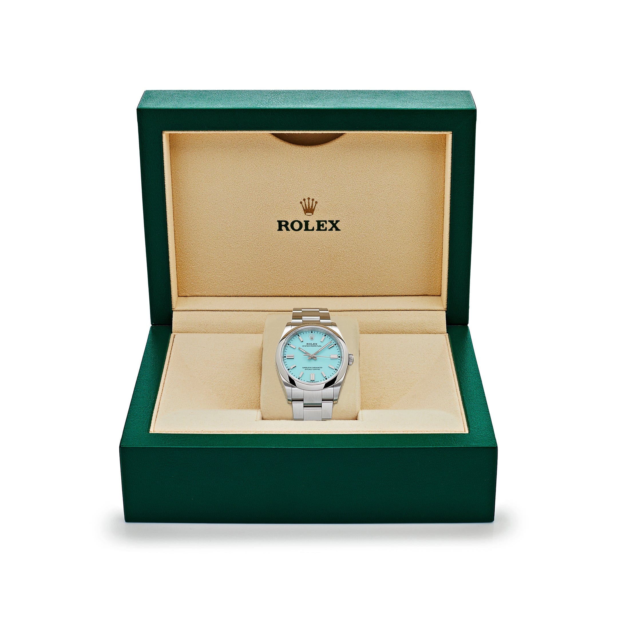 Rolex Oyster Perpetual 36 126000 Stainless Steel Turquoise Dial - Image 6