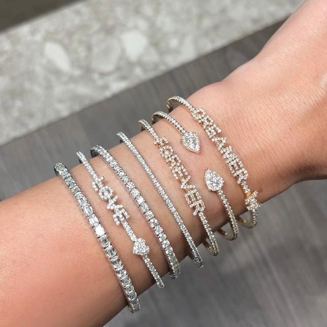Rose Gold Diamond 'Dreamer' Bracelet - Image 4