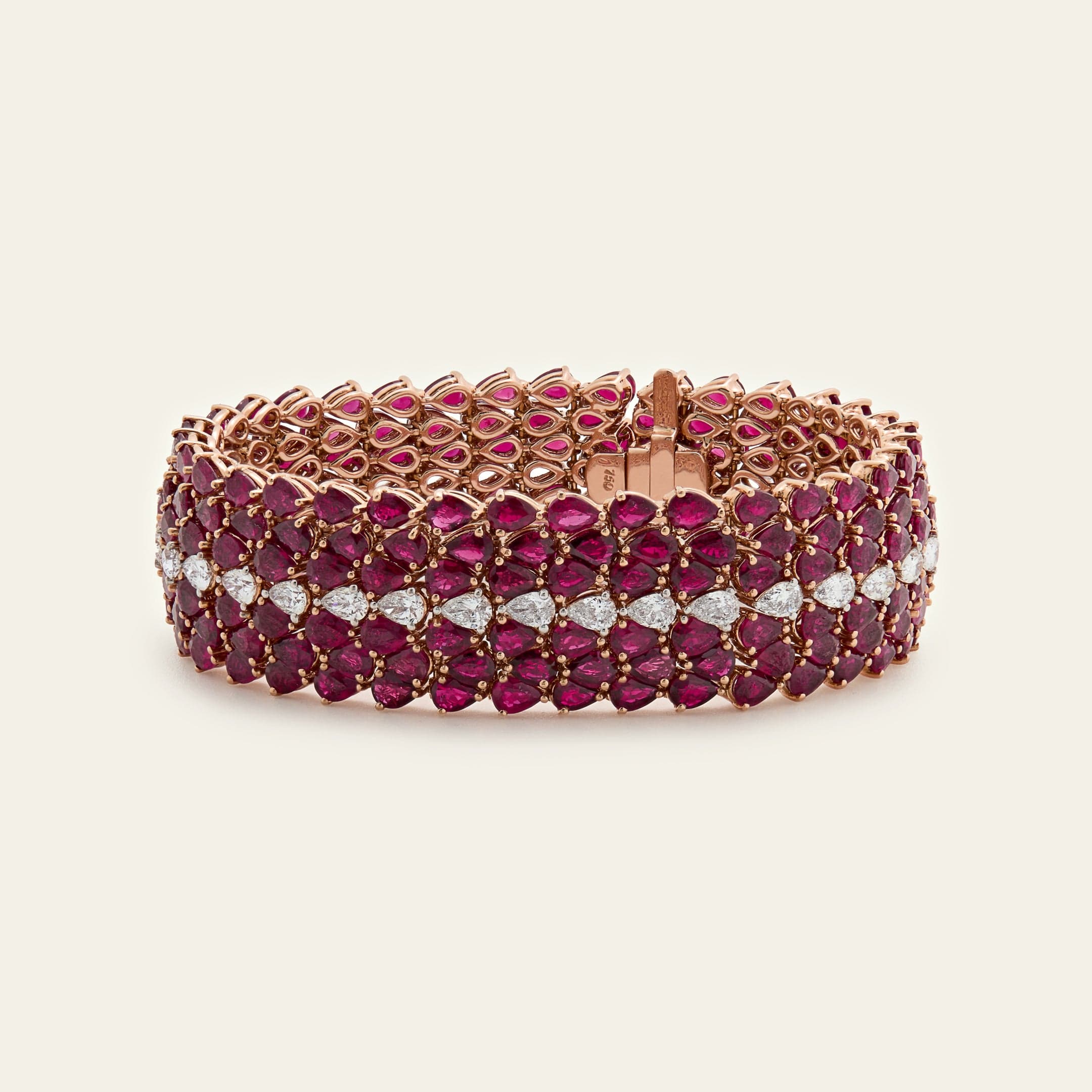 Mozambique Ruby and Diamond Bracelet