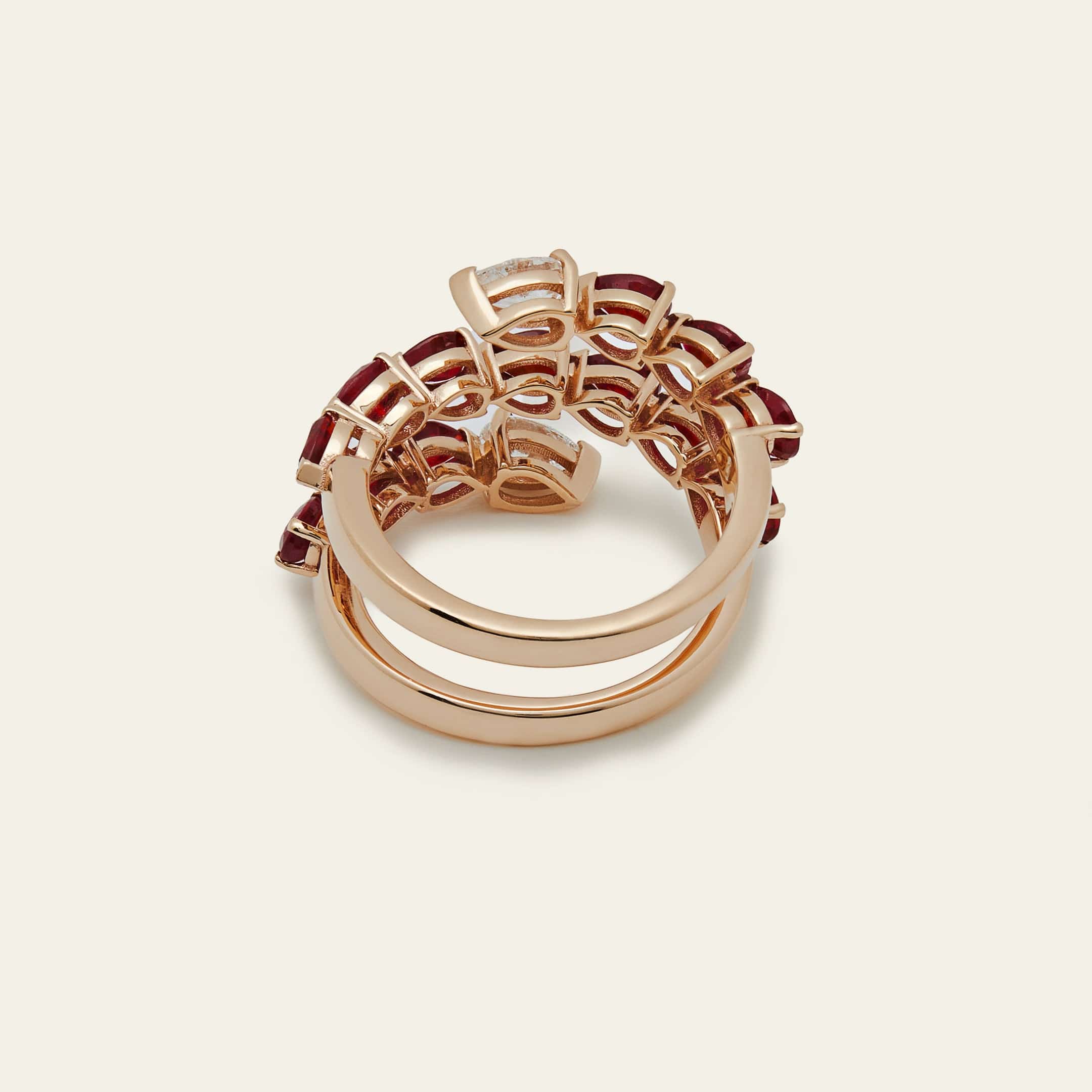 Ruby and Diamond Twist Ring - Image 4