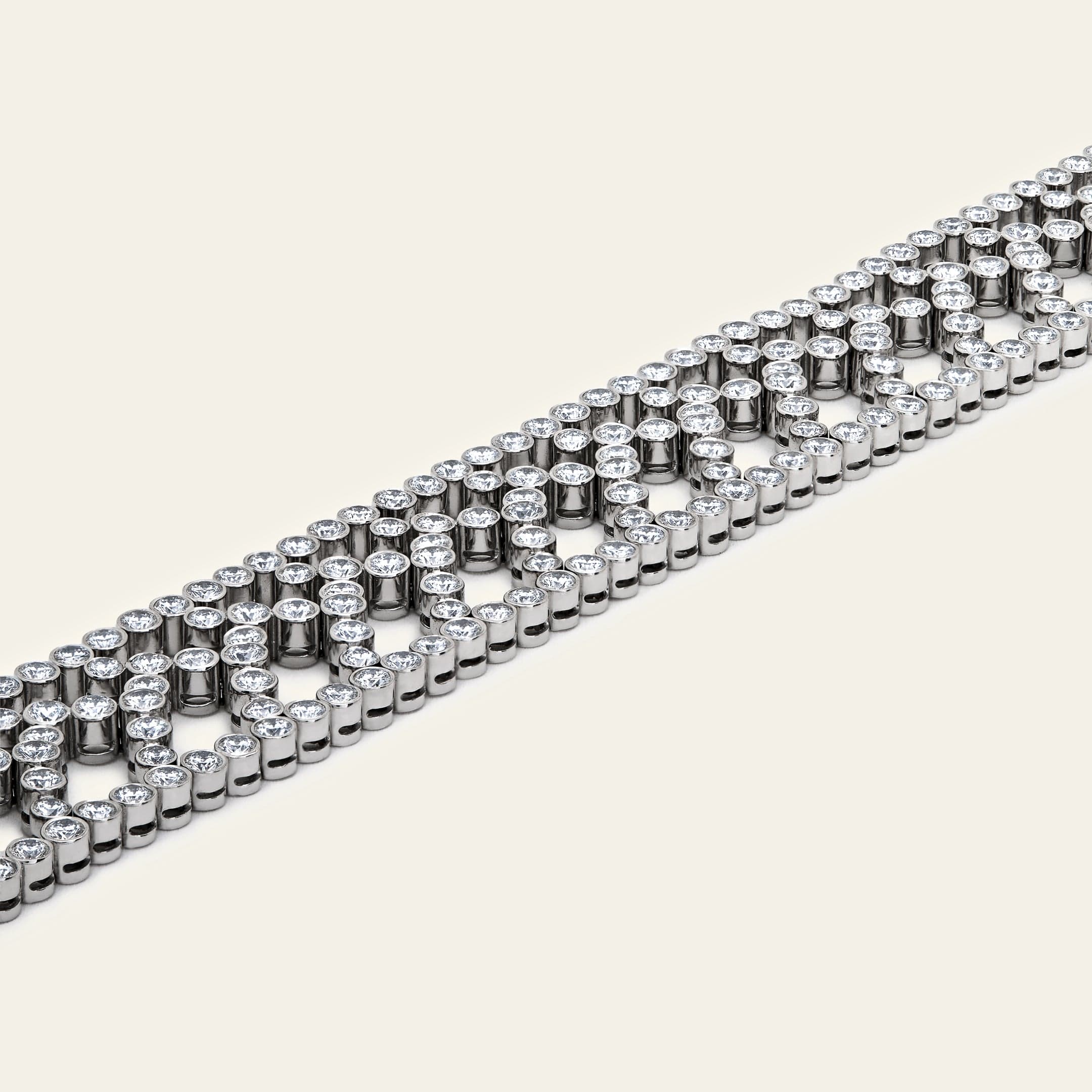 Tiffany & Co. Chevron Motif Diamond Bracelet - Image 3