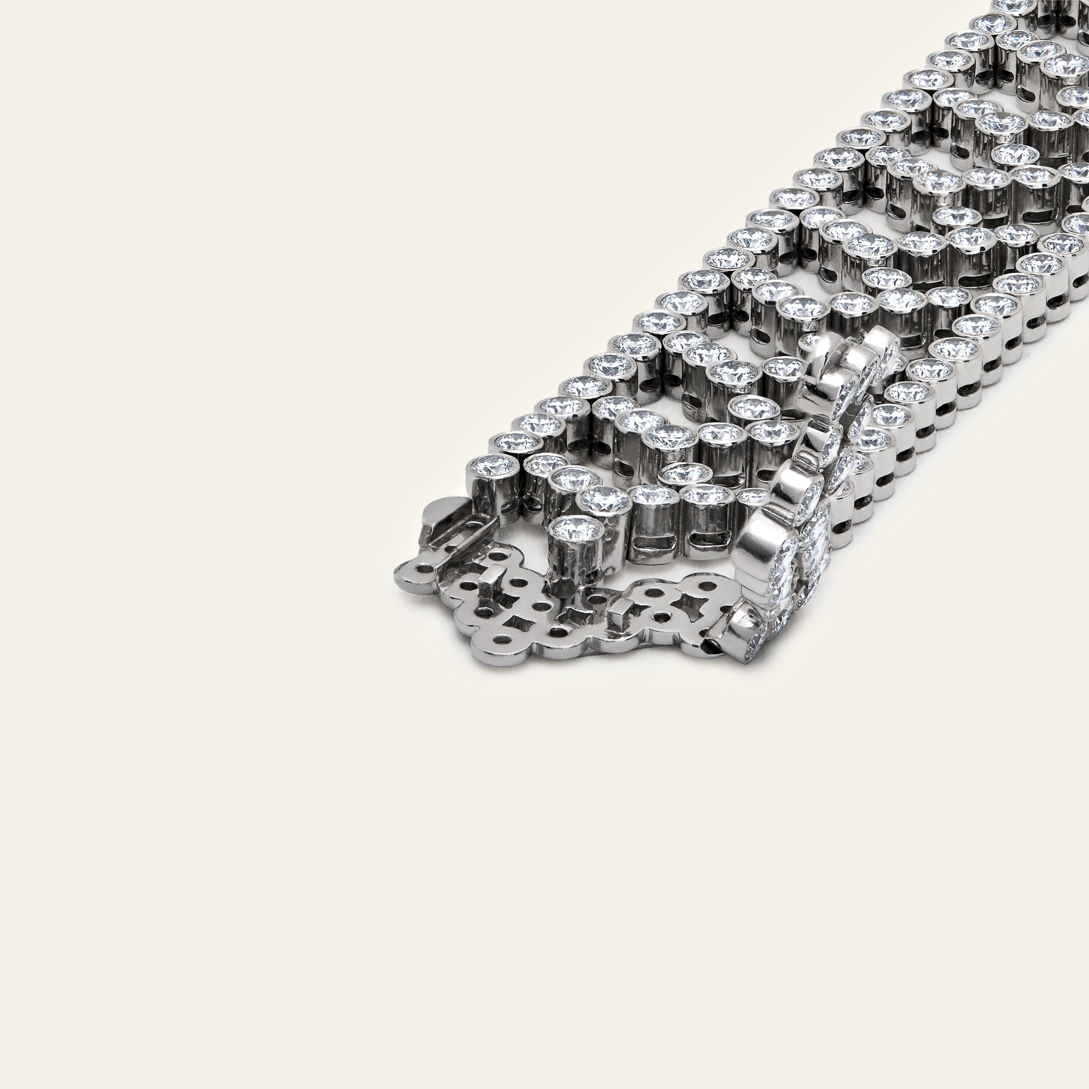 Tiffany & Co. Chevron Motif Diamond Bracelet - Image 4