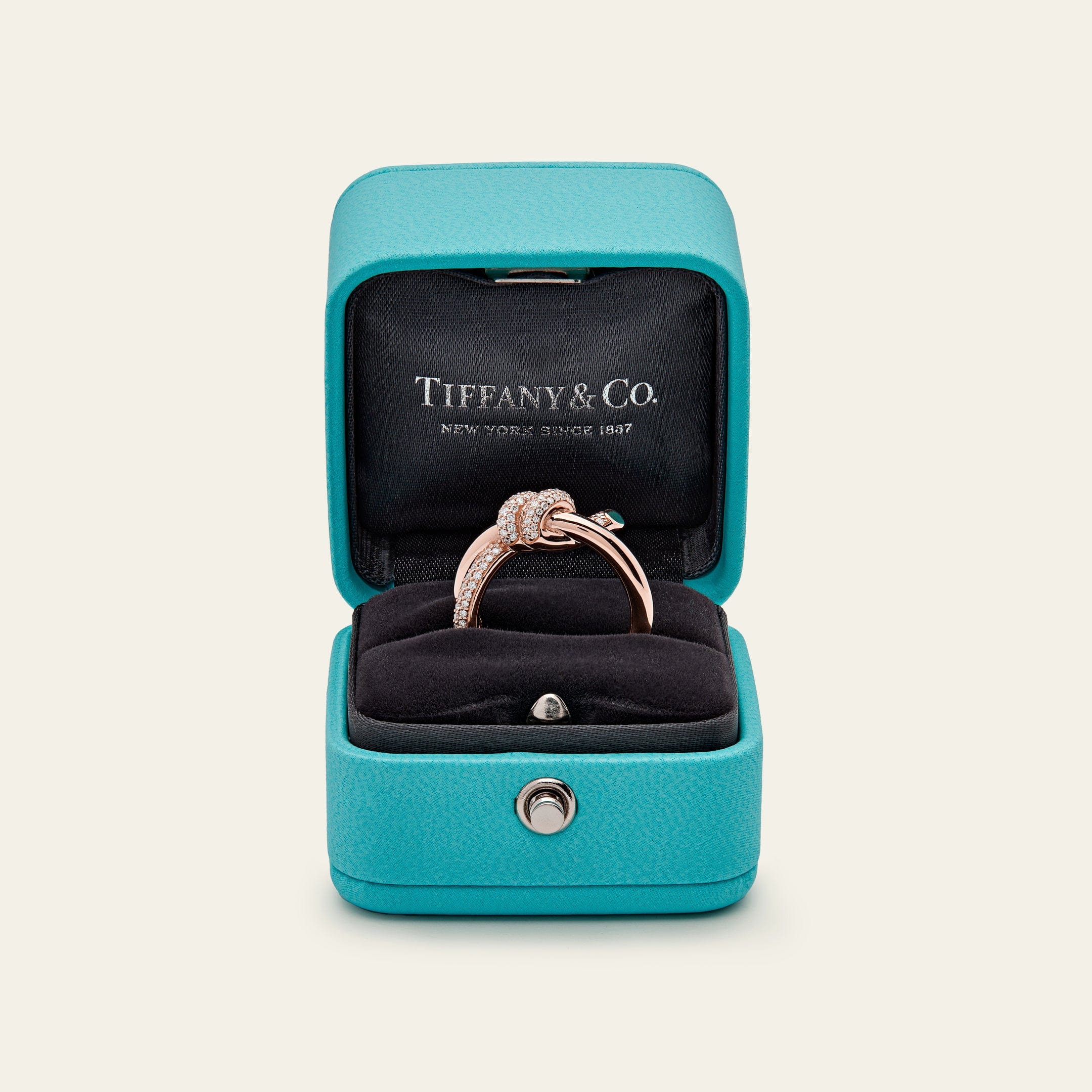 Tiffany & Co. Knot Double Row Ring in Rose Gold with Diamonds 69683304 - Image 5