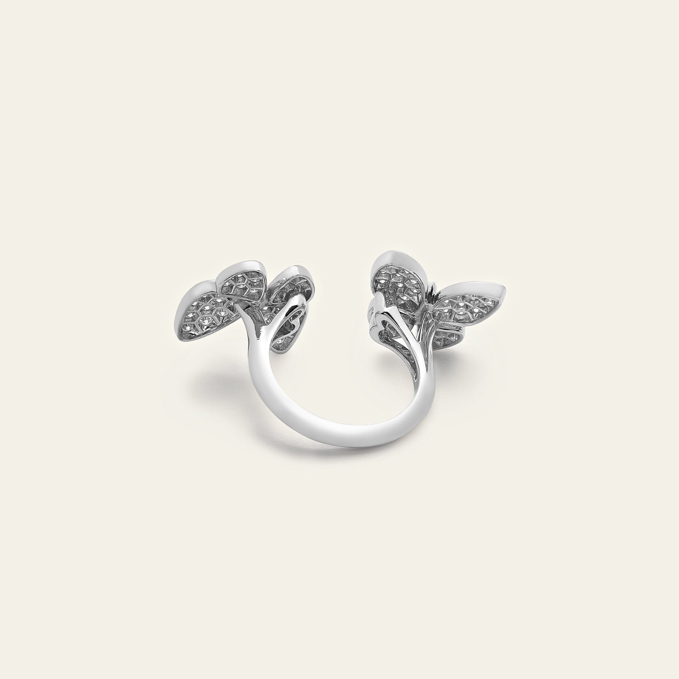 Van Cleef & Arpels Two Butterfly Between The Finger Ring - Image 4