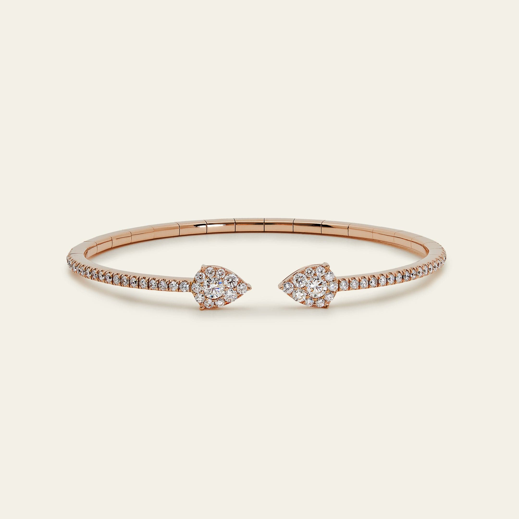 Diamond Flexible Cuff Bracelet - Image 3